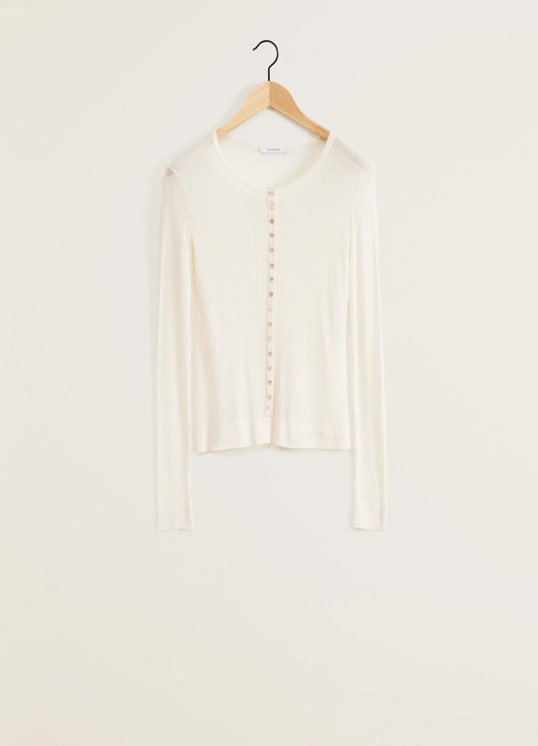 SEAMLESS RIB TOP WITH BUTTONS sold by Lemaire product image thumbnail 3