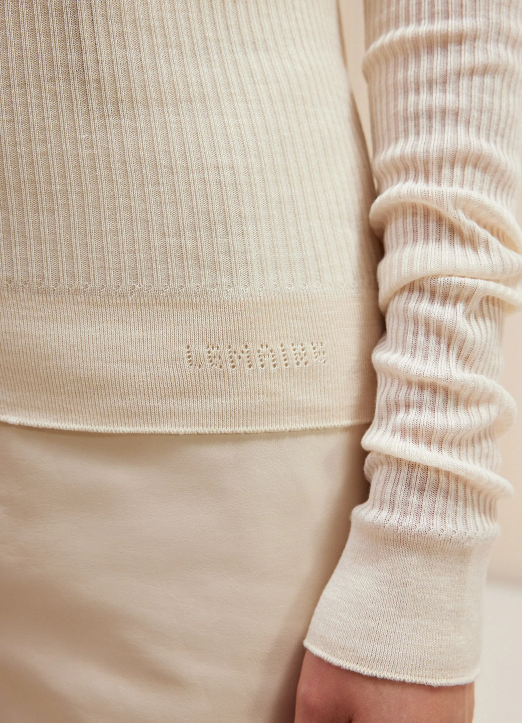 SEAMLESS RIB TOP WITH BUTTONS sold by Lemaire product image thumbnail 2