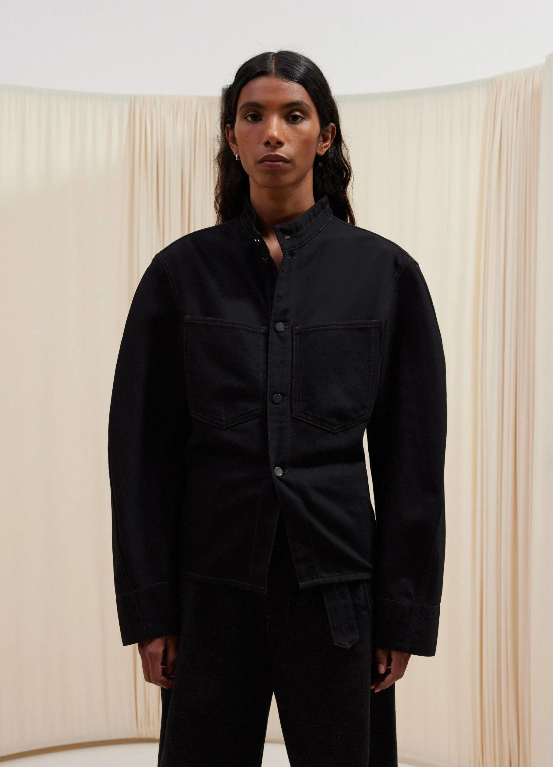 CURVED SLEEVE JACKET sold by Lemaire
