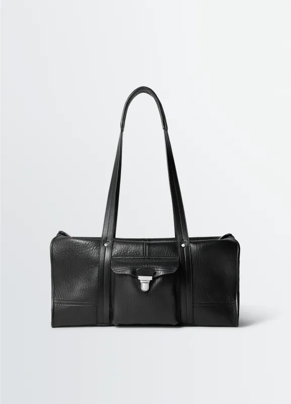 SOFT GEAR TOTE BAG IN LEATHER made by Lemaire