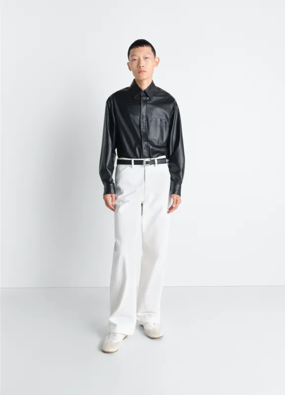 WIDE PANTS IN DENIM sold by Lemaire