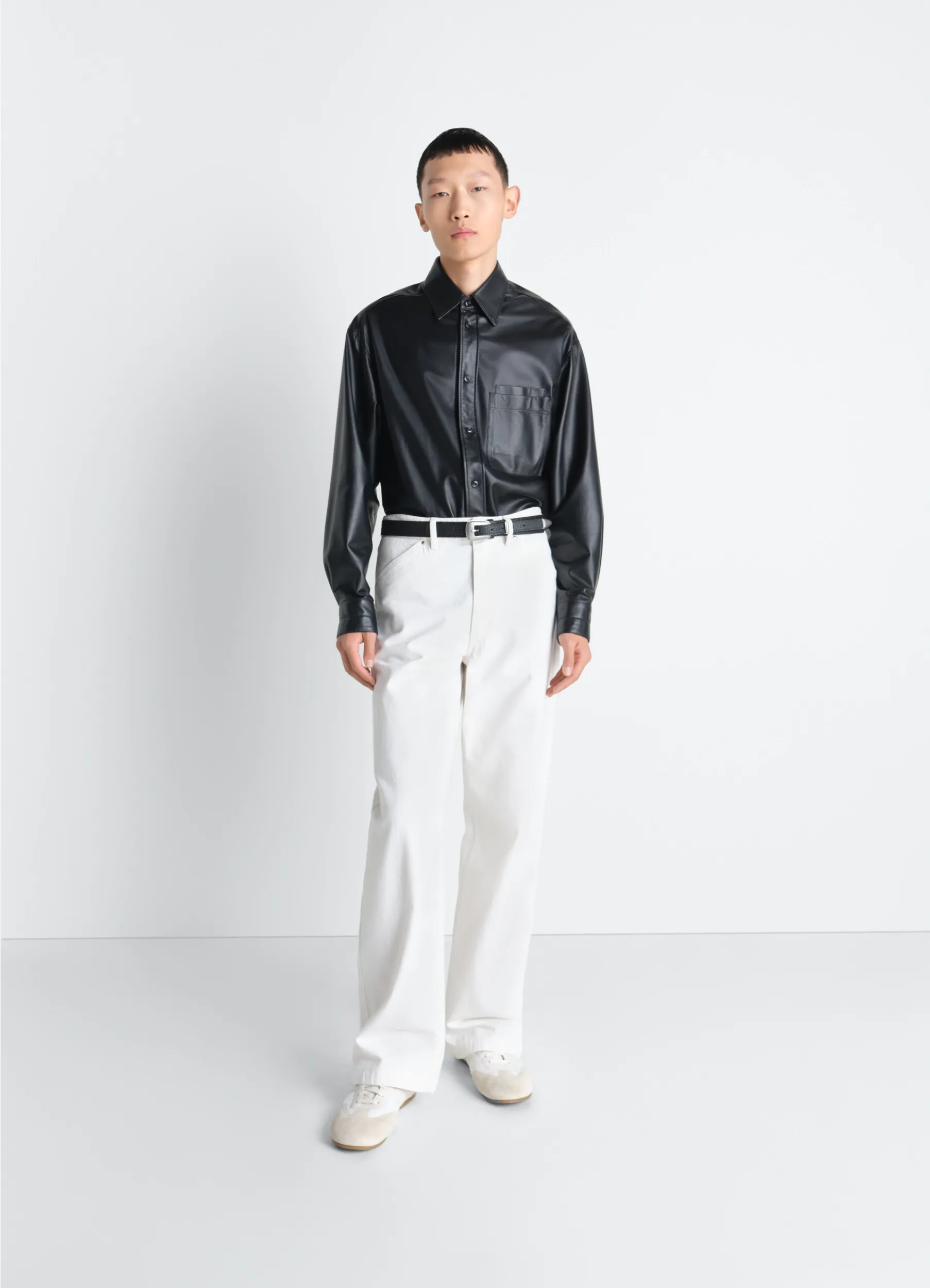 WIDE PANTS IN DENIM sold by Lemaire