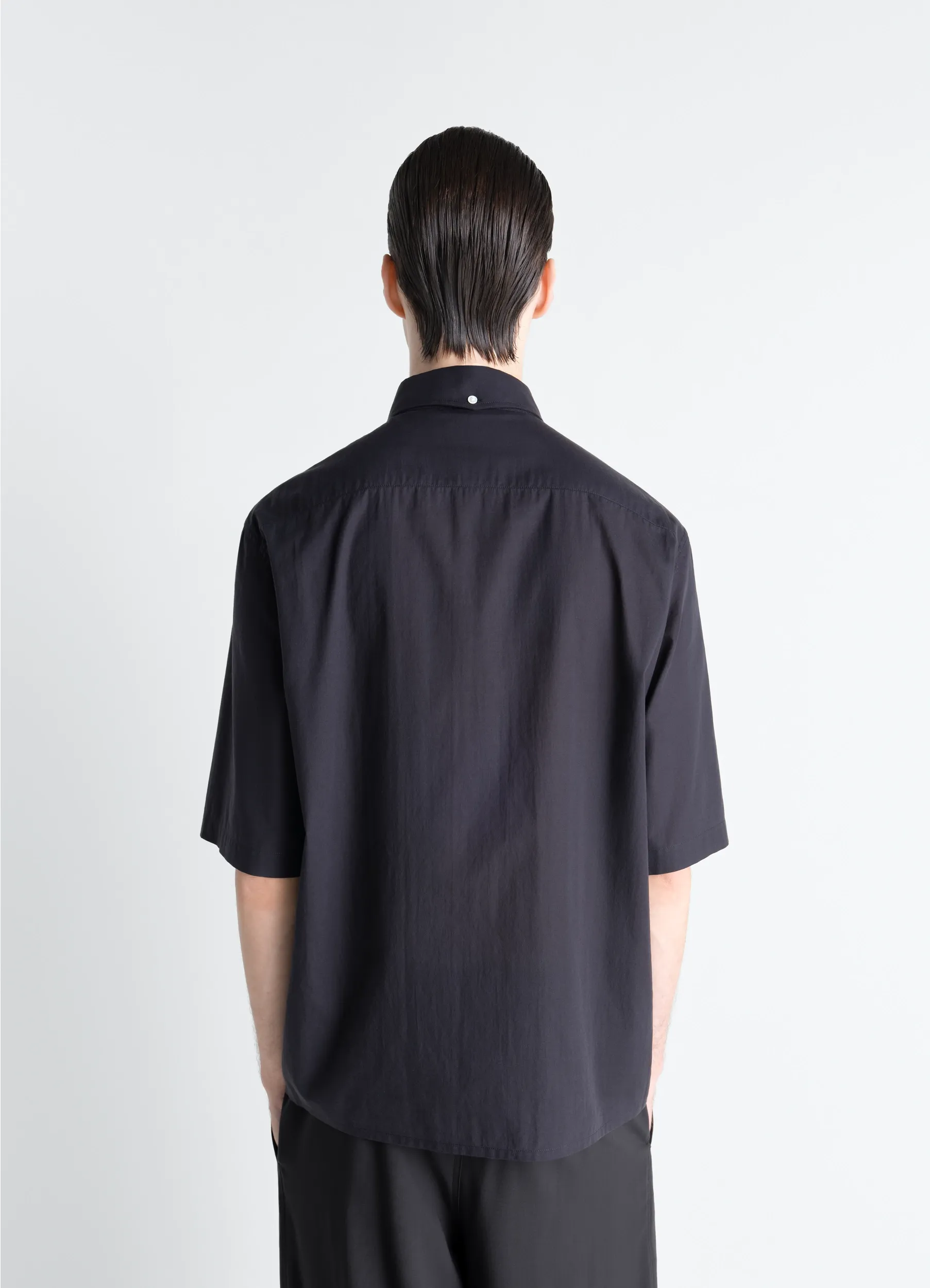 SHORT SLEEVE SHIRT IN WASHED COTTON MUSLIN sold by Lemaire product image thumbnail 4
