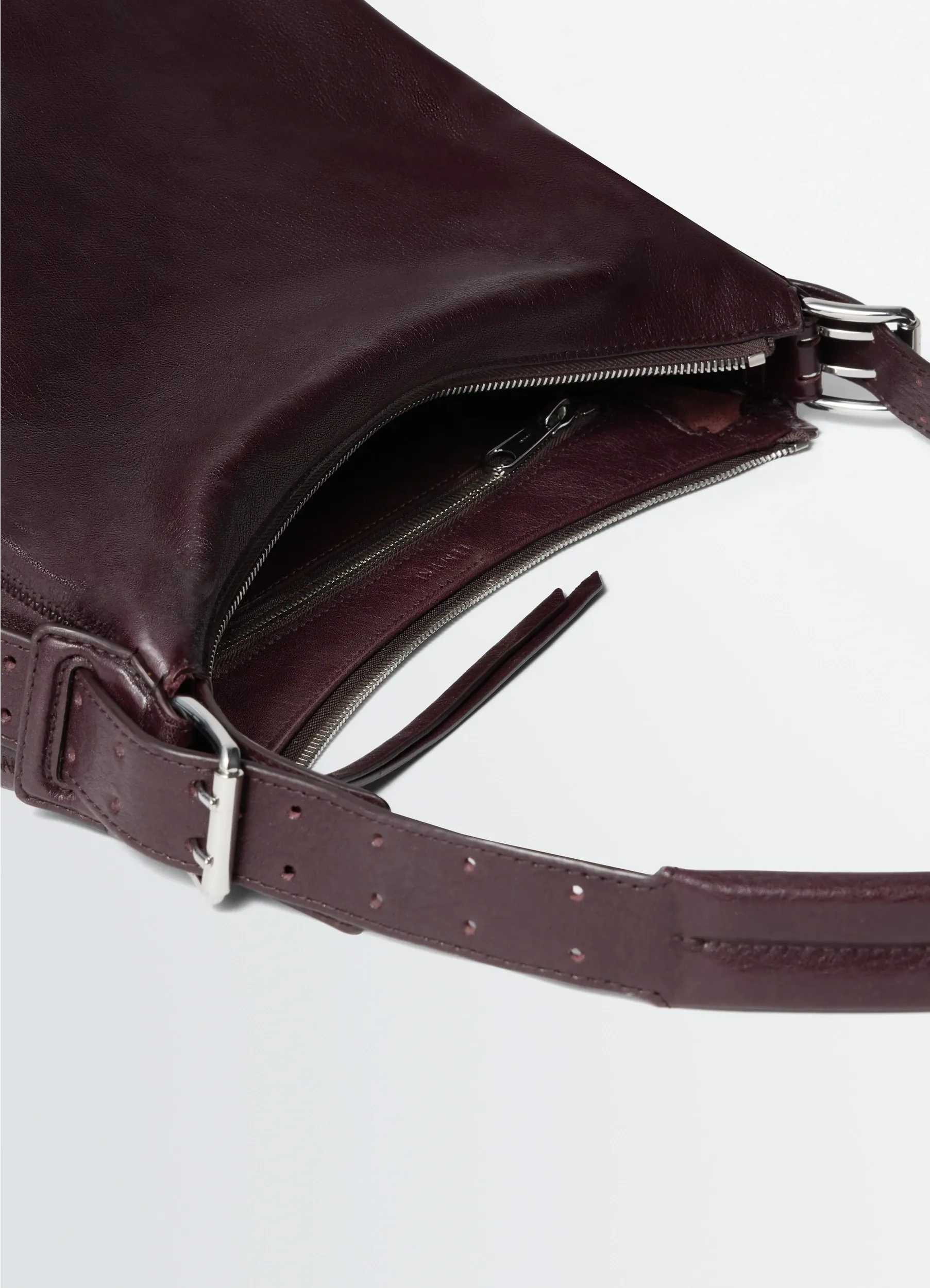 SMALL BELTED HOBO BAG IN LEATHER sold by Lemaire product image thumbnail 4