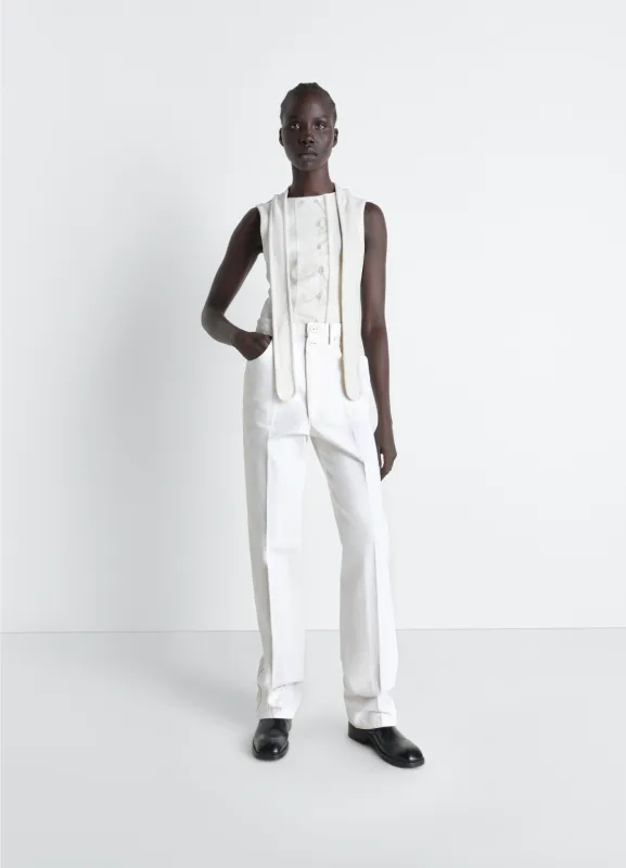 HIGH WAISTED STRAIGHT PANTS IN DENIM made by Lemaire