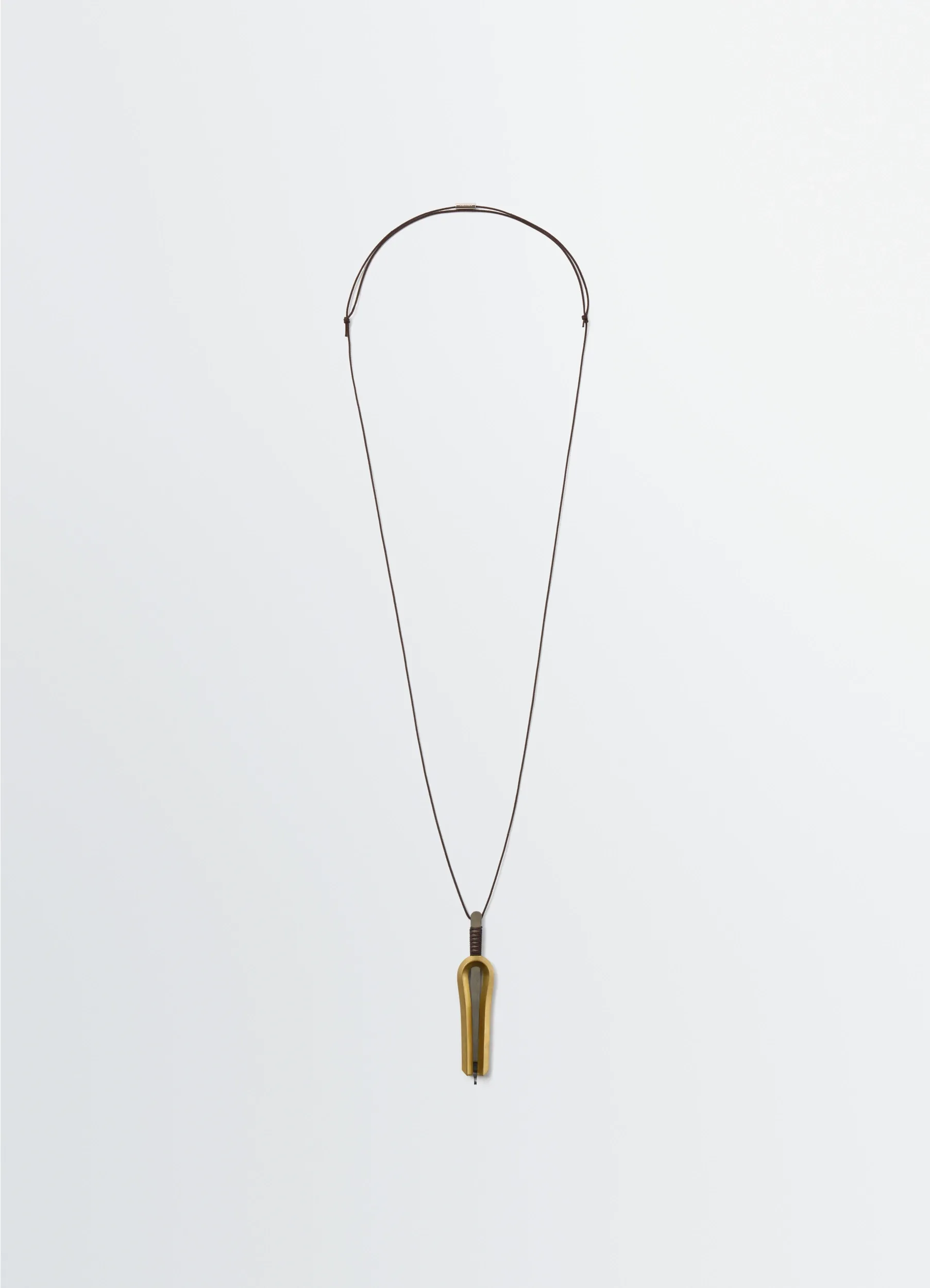 JAW HARP NECKLACE IN STAINLESS STEEL sold by Lemaire
