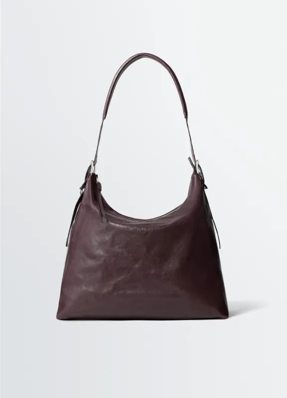 BELTED HOBO BAG IN LEATHER sold by Lemaire