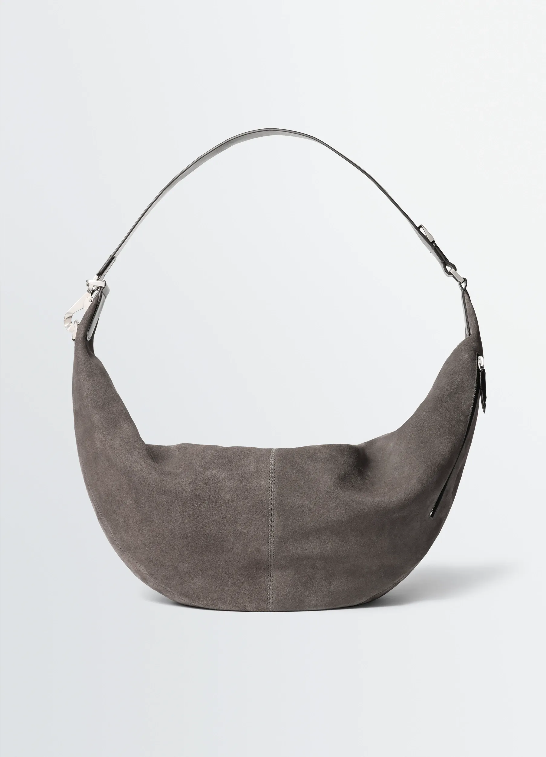 LARGE QUIVER CLIP BAG IN SUEDE LEATHER sold by Lemaire