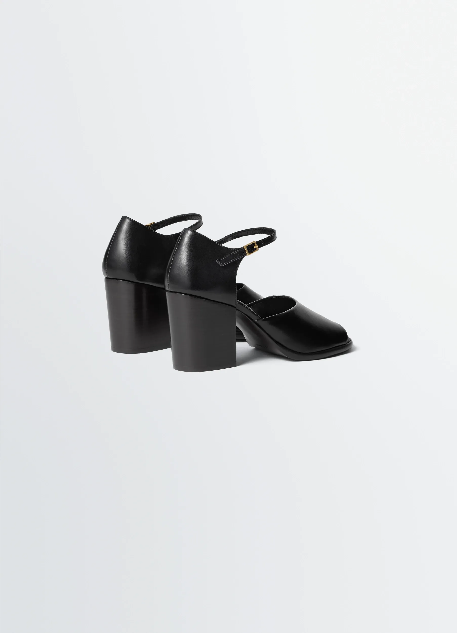 SQUARE-HEELED SANDALS 80 MM IN LEATHER sold by Lemaire product image thumbnail 3
