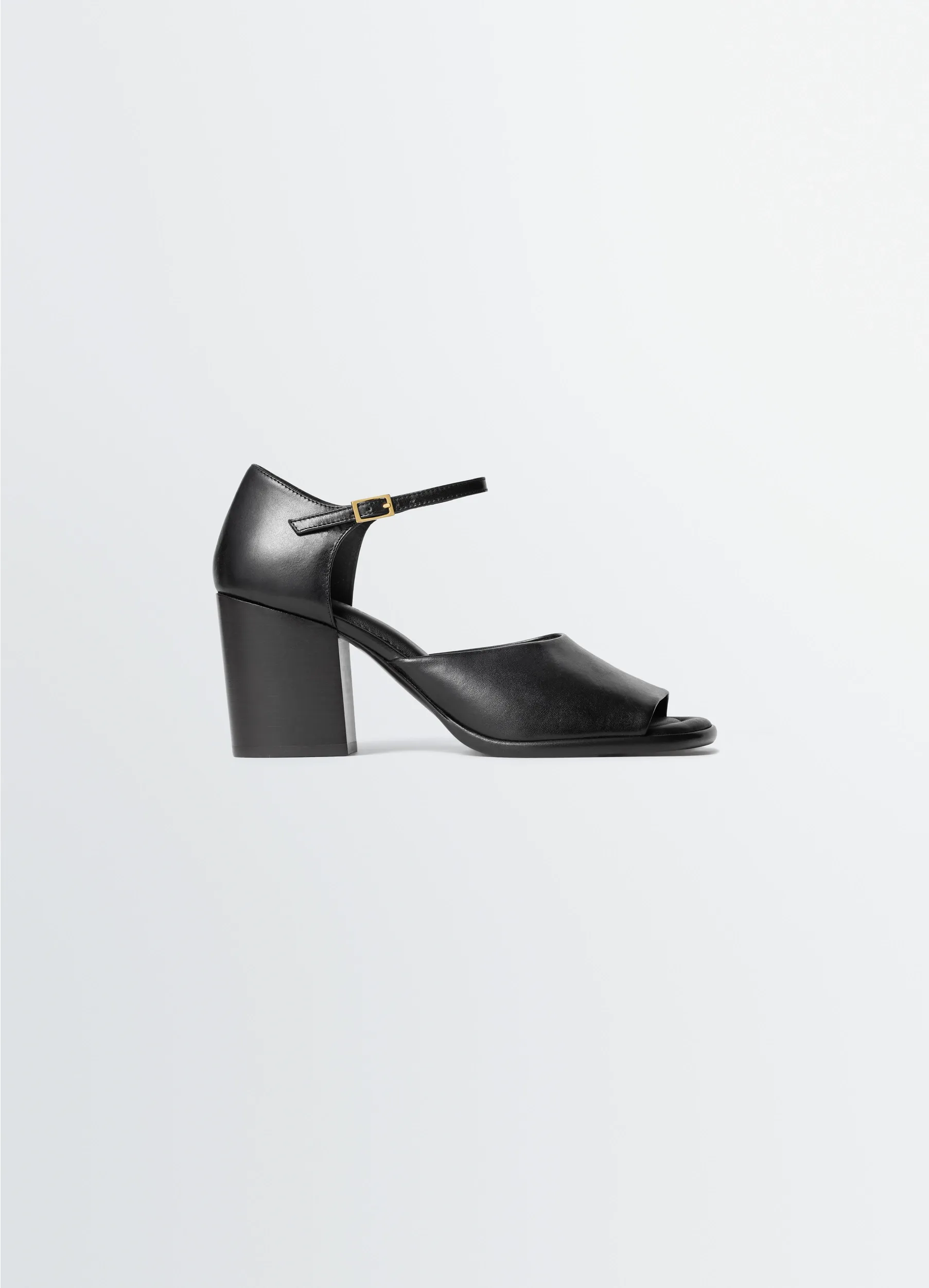 SQUARE-HEELED SANDALS 80 MM IN LEATHER sold by Lemaire