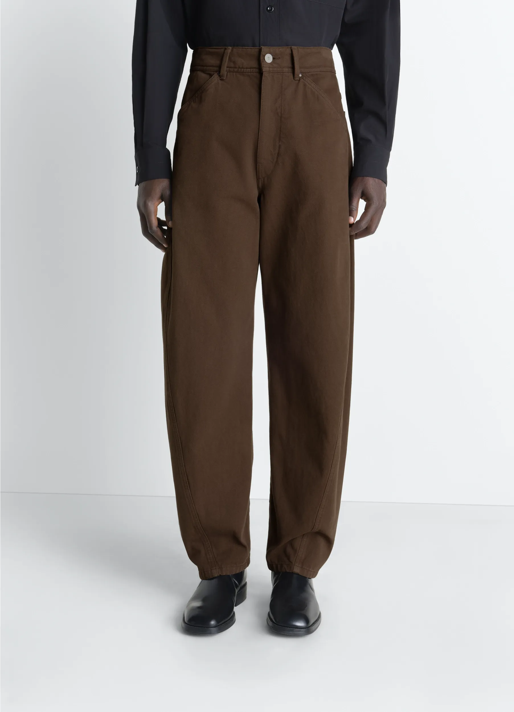 TWISTED WORKWEAR PANTS IN DYED HEAVY BROKEN TWILL sold by Lemaire product image thumbnail 2