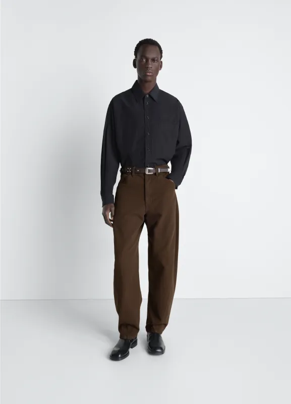 TWISTED WORKWEAR PANTS IN DYED HEAVY BROKEN TWILL made by Lemaire