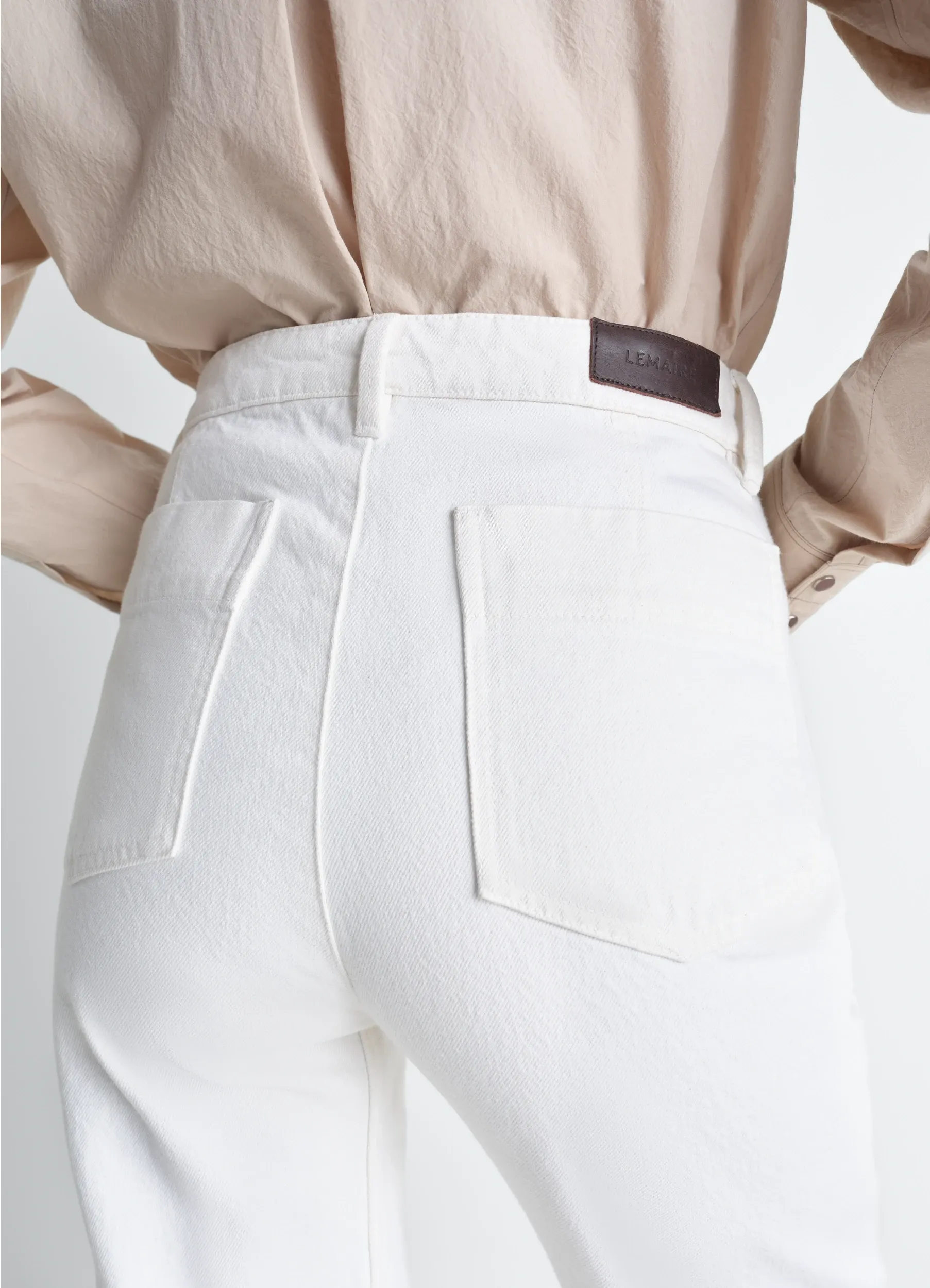 FIVE POCKETS TWISTED PANTS IN DENIM sold by Lemaire product image thumbnail 3