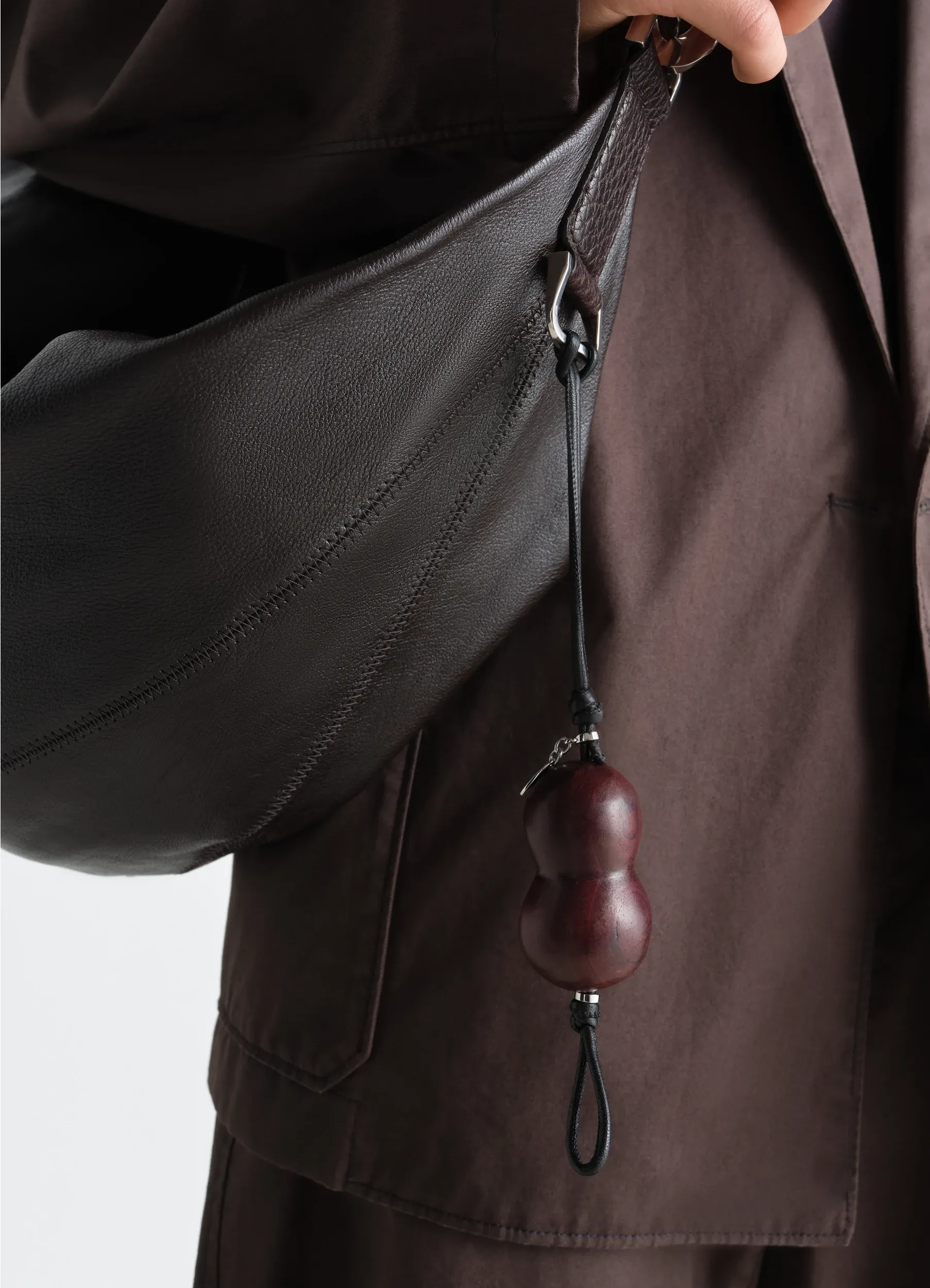 PEANUT HEEL CHARM IN LEATHER sold by Lemaire product image thumbnail 2