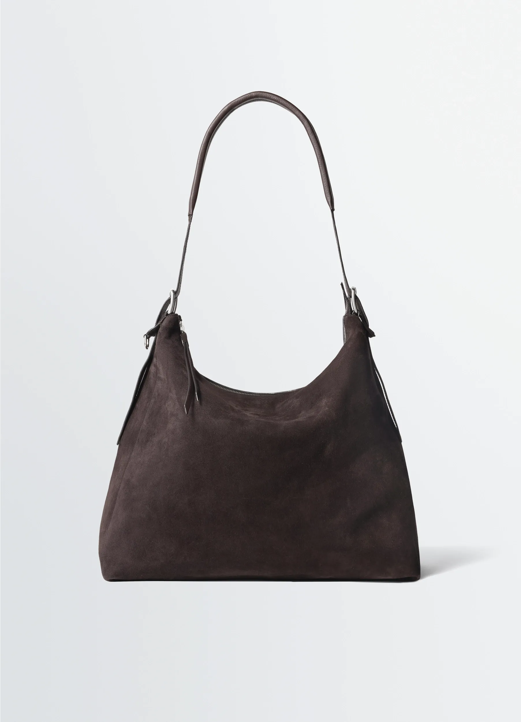 BELTED HOBO BAG IN SUEDE LEATHER sold by Lemaire