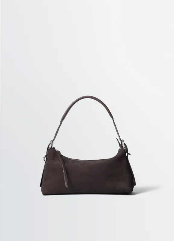 BELTED BAGUETTE BAG IN SUEDE LEATHER made by Lemaire