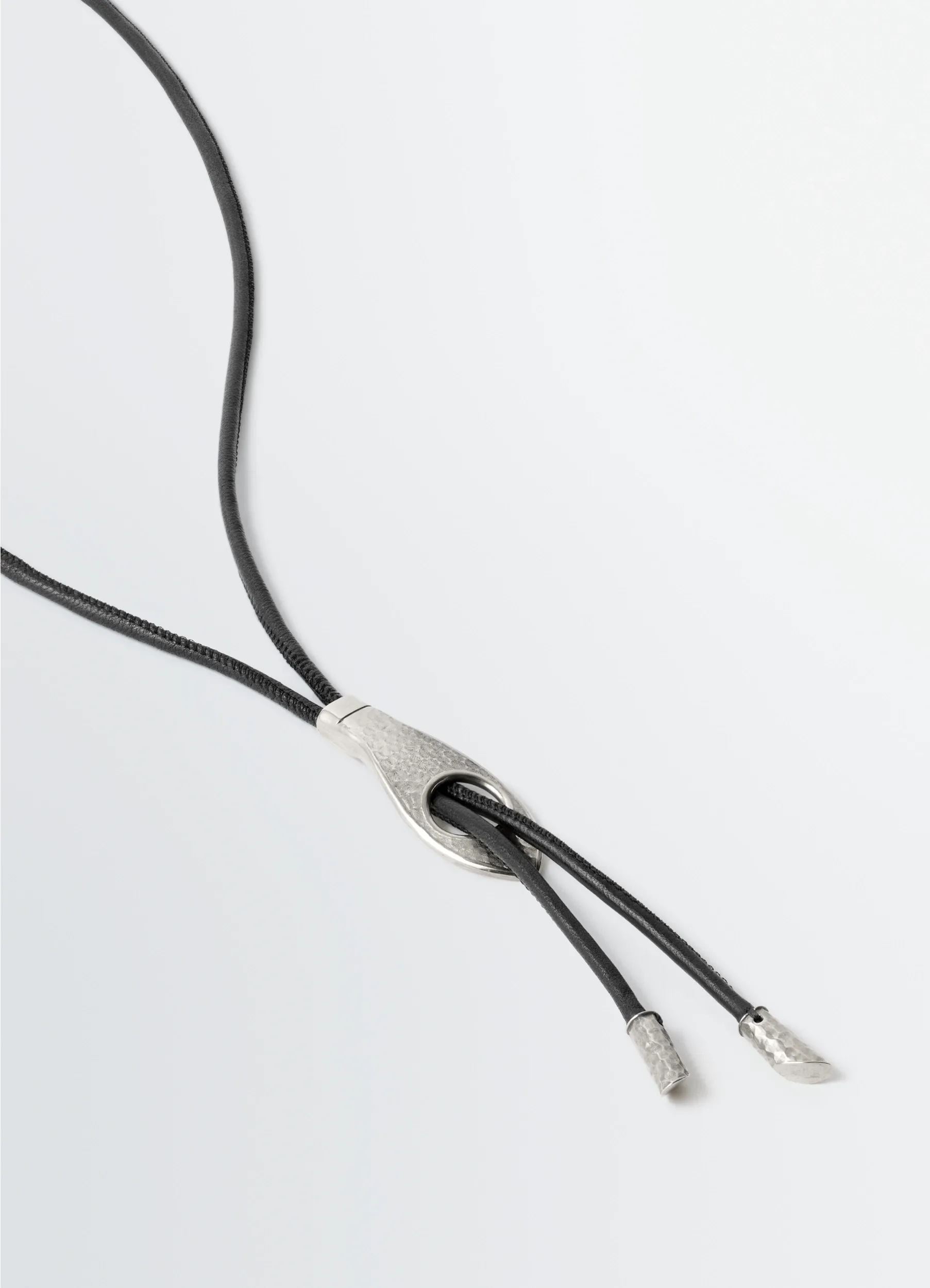SNAKE BOLO TIE NECKLACE IN LEATHER sold by Lemaire product image thumbnail 4