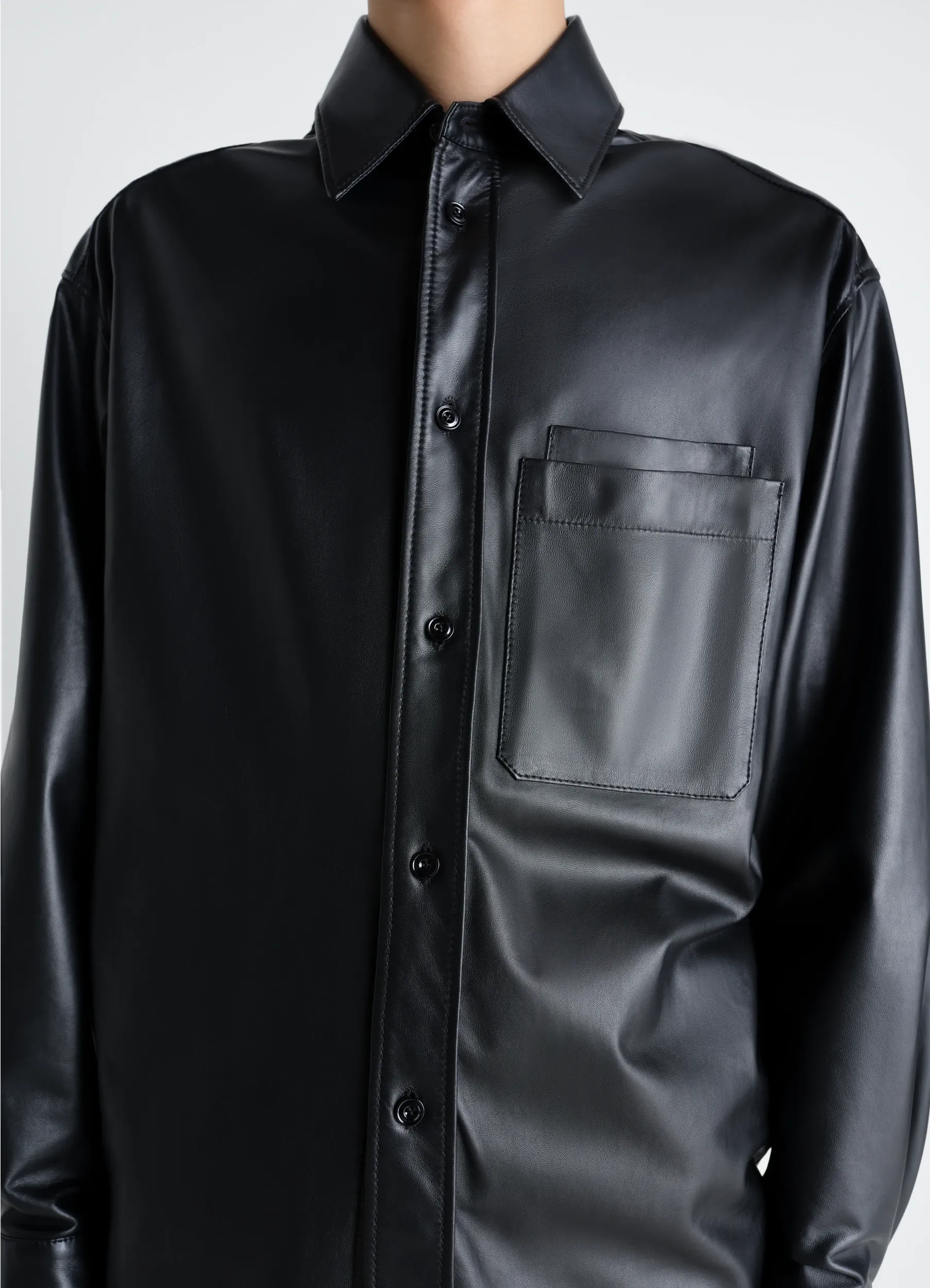 OVERSHIRT IN LIGHT NAPPA LAMB sold by Lemaire product image thumbnail 3