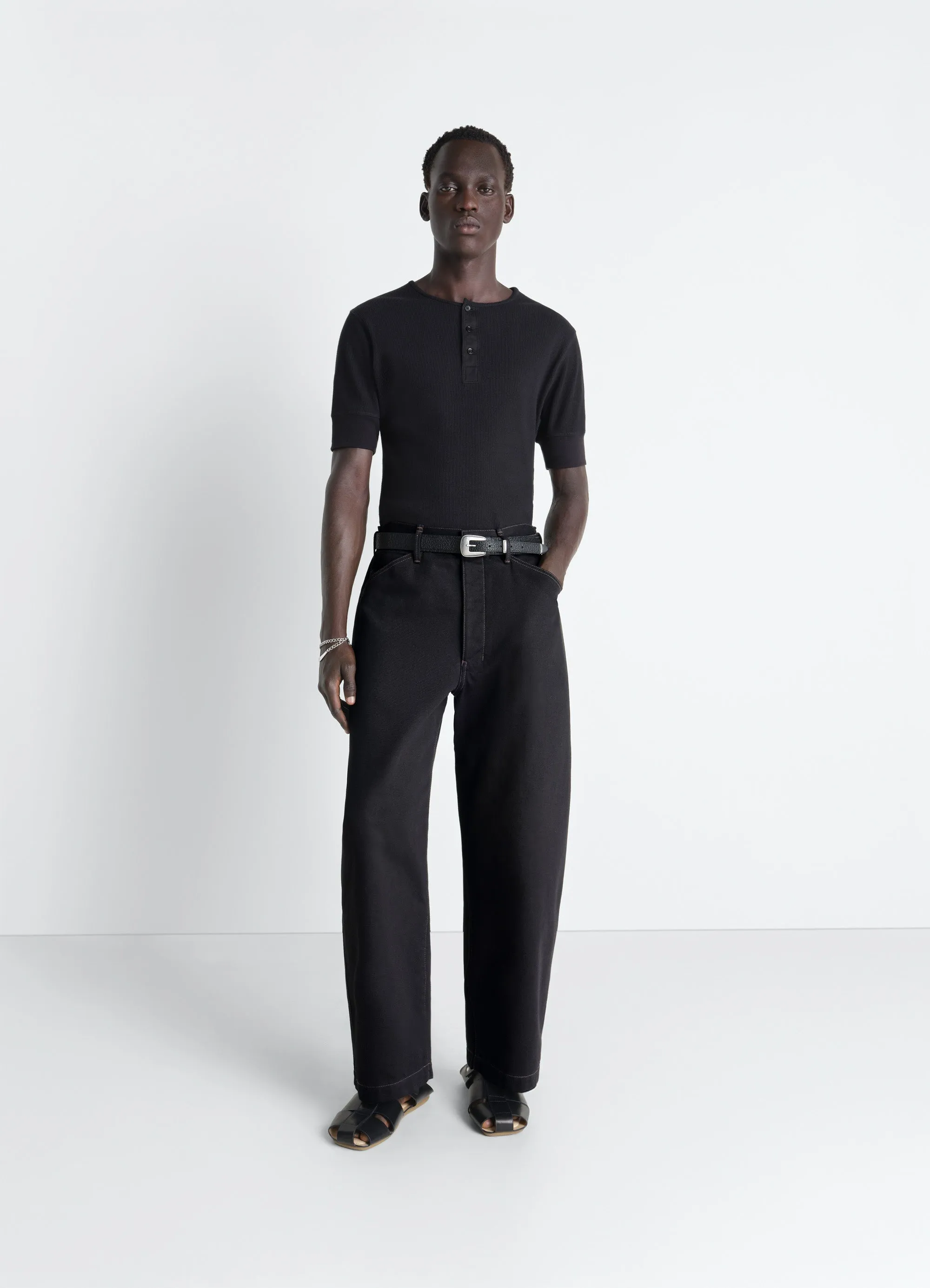 MAXI WORKWEAR PANTS IN DENIM sold by Lemaire