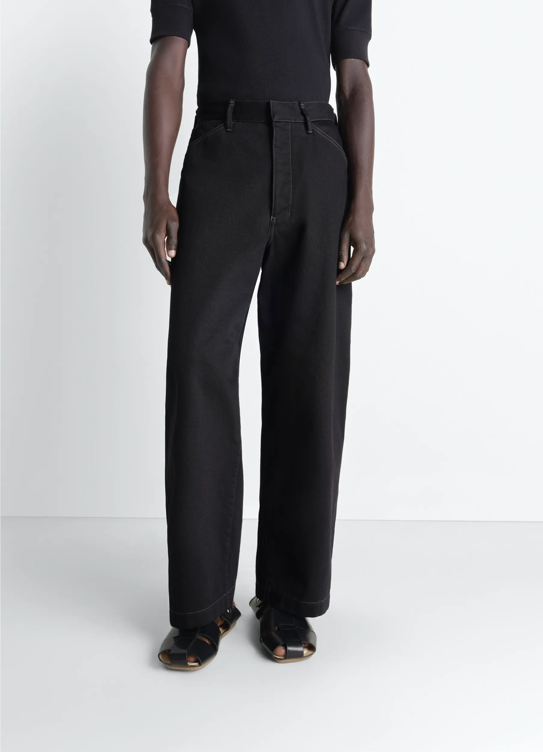 MAXI WORKWEAR PANTS IN DENIM sold by Lemaire product image thumbnail 2