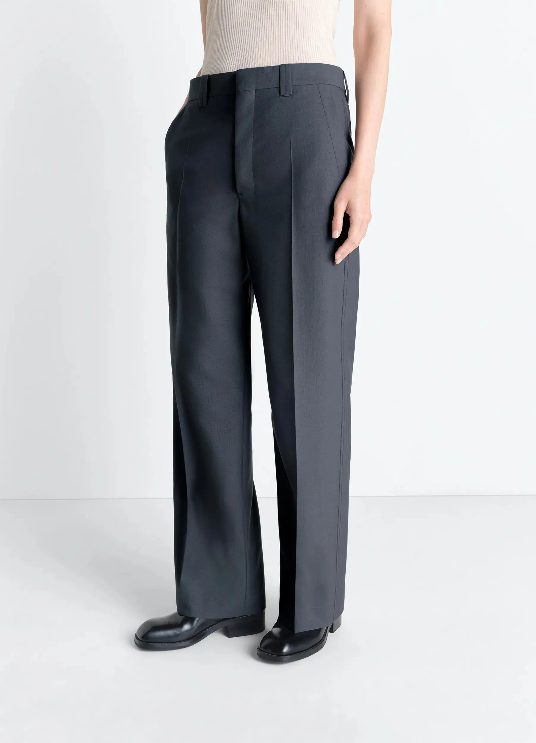 STRAIGHT TAILORED PANTS IN POLYWOOL sold by Lemaire product image thumbnail 2
