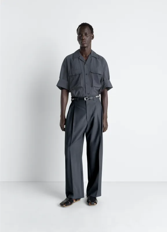 PLEATED TAILORED PANTS IN POLYWOOL sold by Lemaire