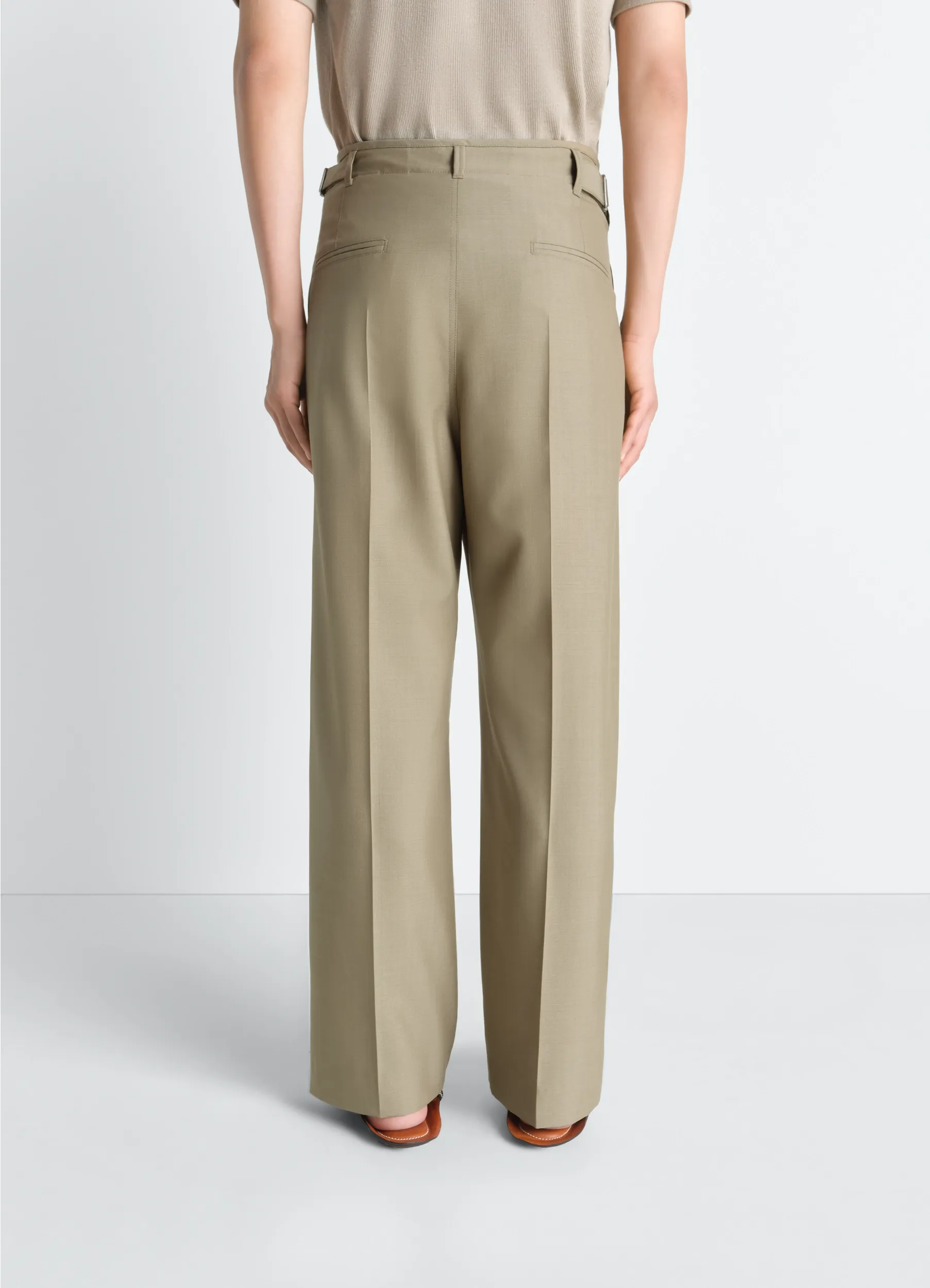 PLEATED TAILORED PANTS IN POLYWOOL sold by Lemaire product image thumbnail 4