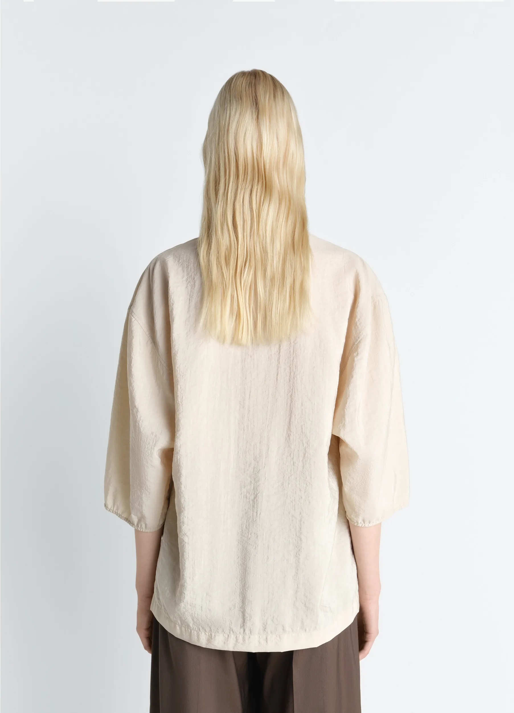 SOFT COLLAR TOP IN DRY SILK sold by Lemaire product image thumbnail 5