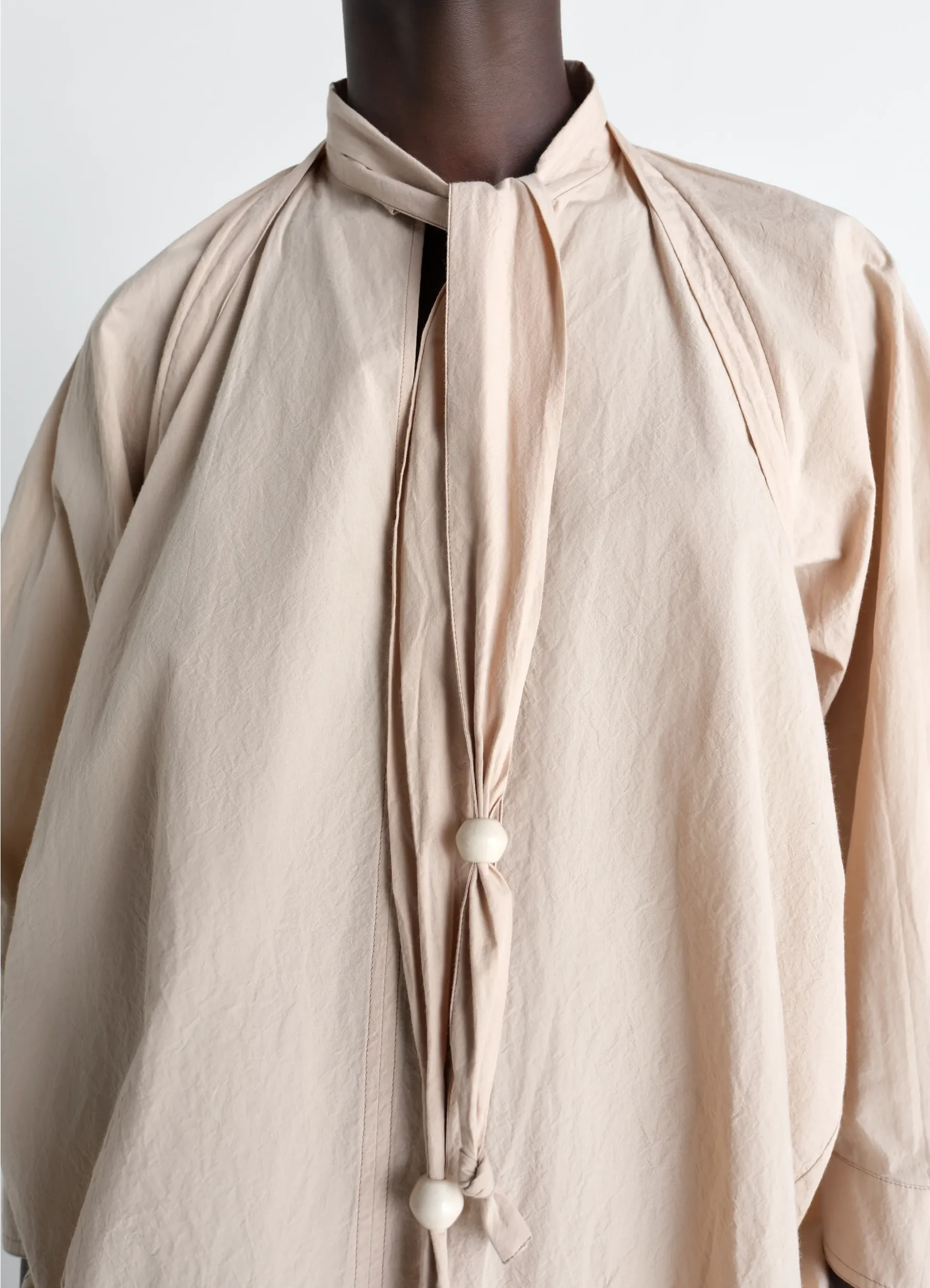 BLOUSE WITH SCARF IN CREPE COTTON sold by Lemaire product image thumbnail 4