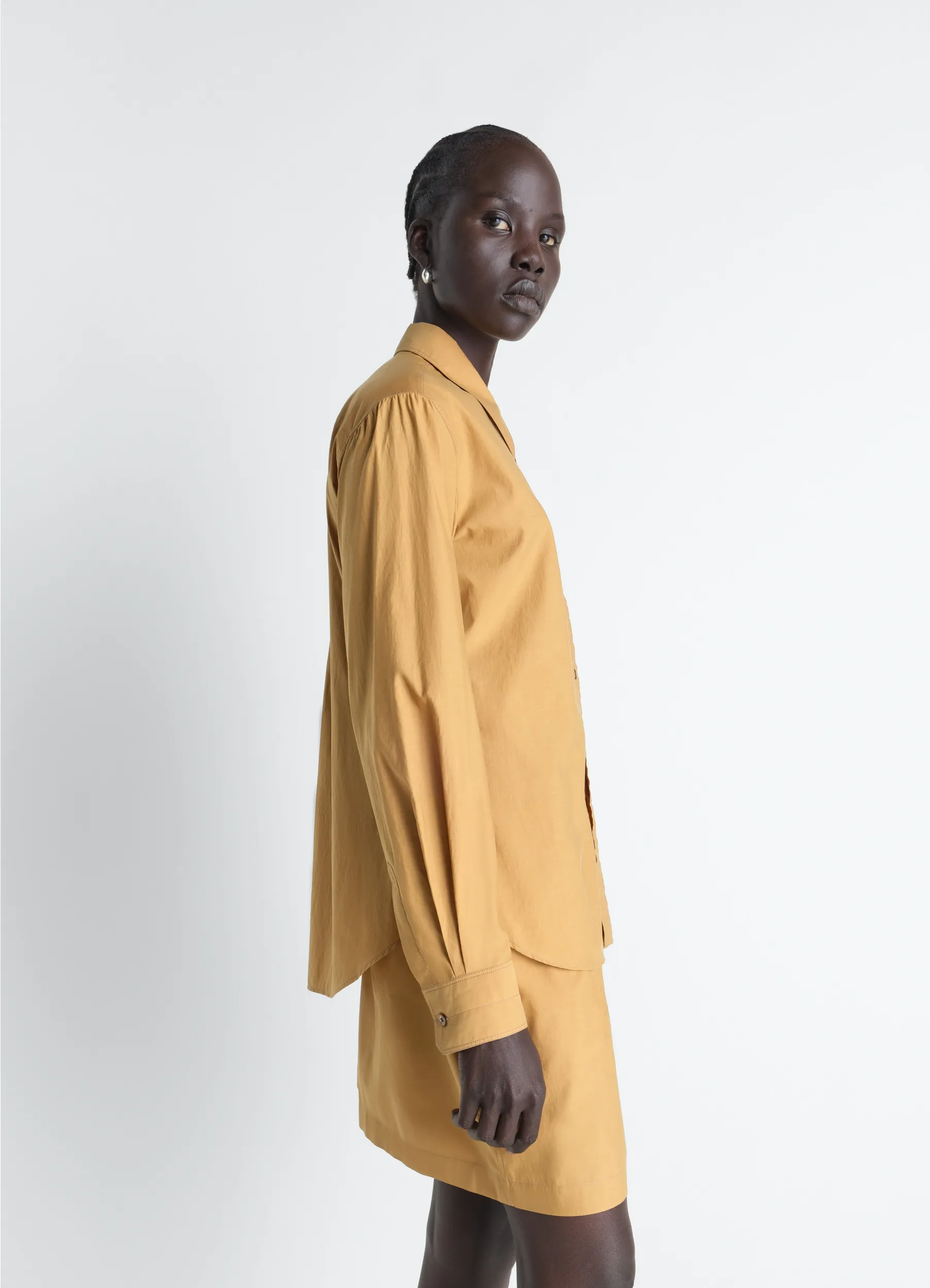 POINTED COLLAR SHIRT IN WASHED COTTON SILK sold by Lemaire product image thumbnail 3