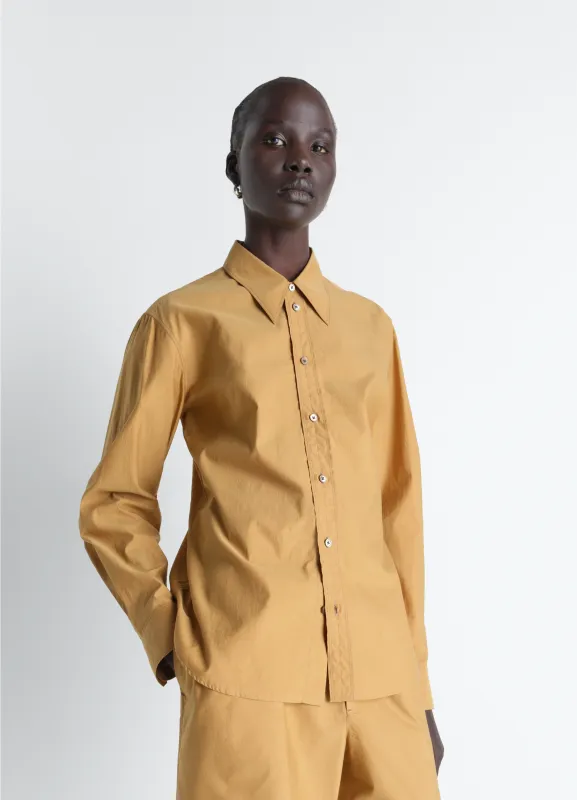 POINTED COLLAR SHIRT IN WASHED COTTON SILK made by Lemaire