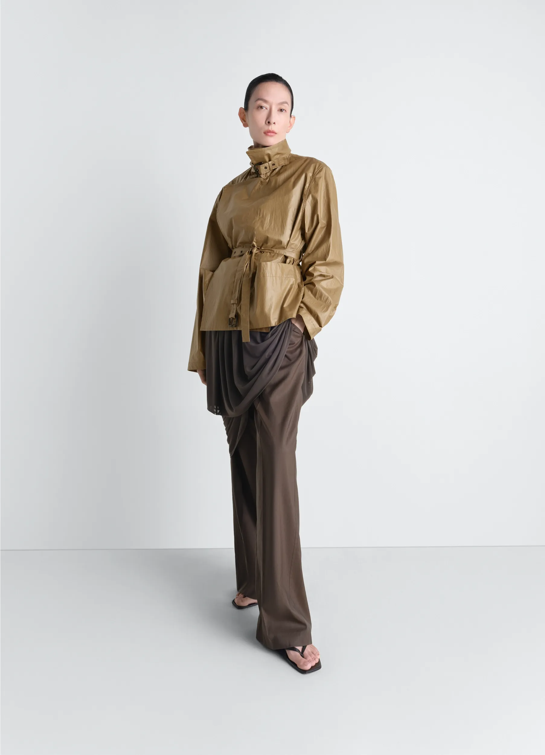LIGHT WRAP JACKET IN LIGHT COATED COTTON sold by Lemaire