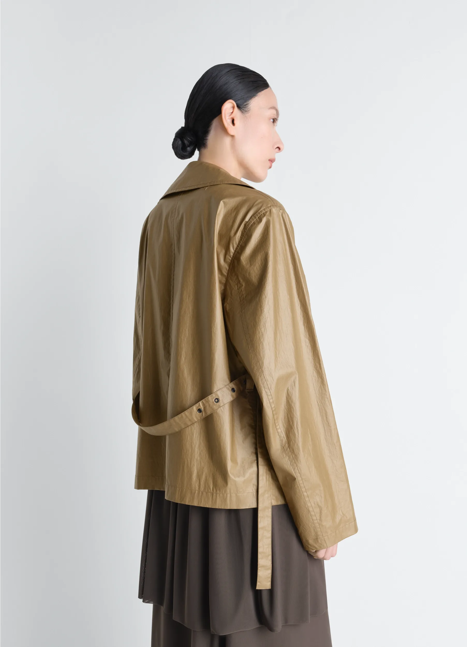 LIGHT WRAP JACKET IN LIGHT COATED COTTON sold by Lemaire product image thumbnail 5