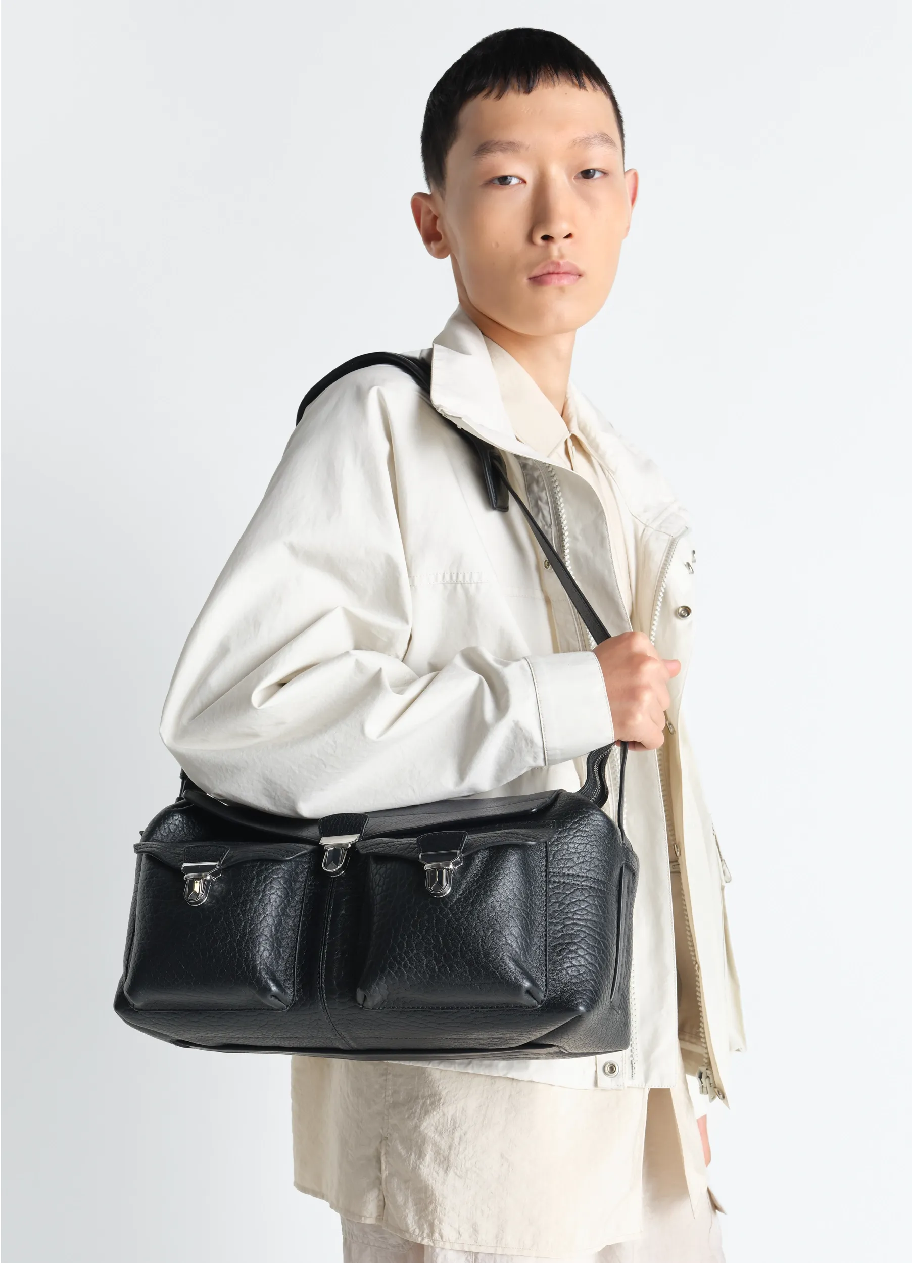 SOFT GEAR BAG IN LEATHER sold by Lemaire product image thumbnail 3