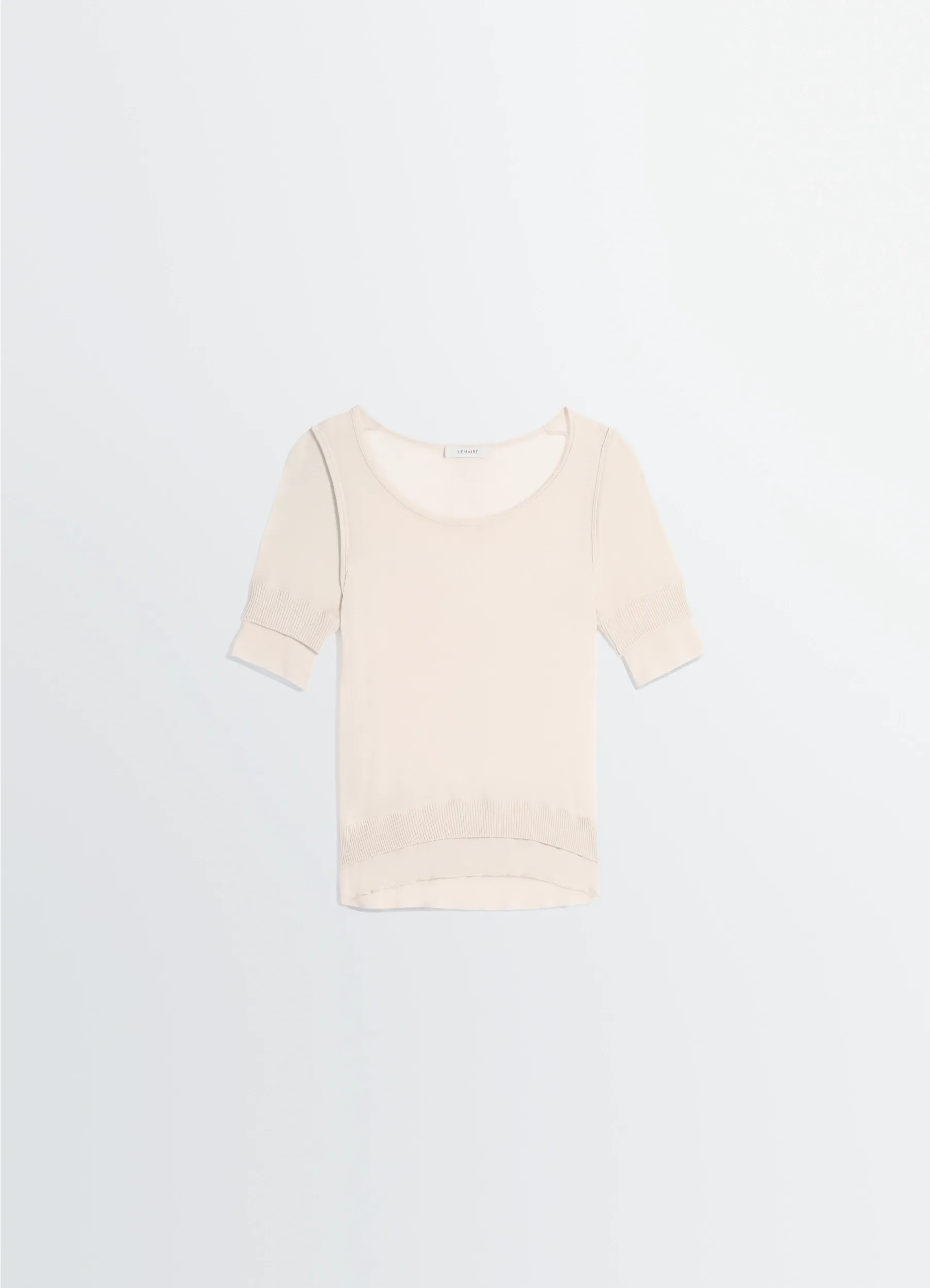 SEAMLESS TROMPE L'OEIL TOP IN VISCOSE SILK sold by Lemaire product image thumbnail 4