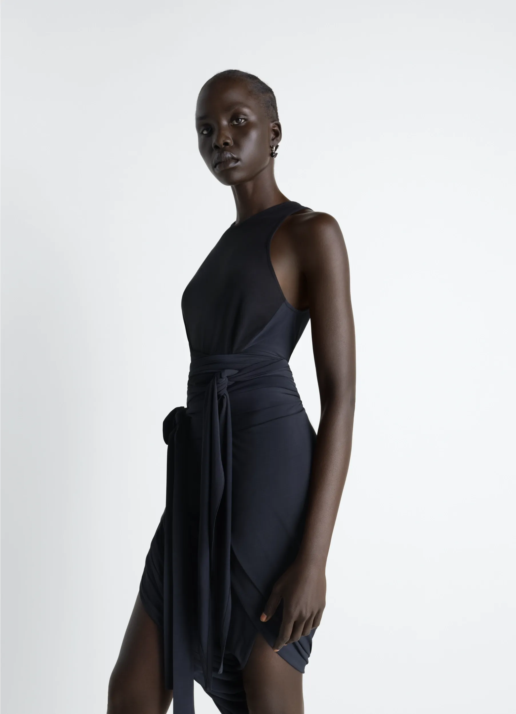 SLEEVELESS WRAP TOP IN VISCOSE CREPE JERSEY sold by Lemaire product image thumbnail 4