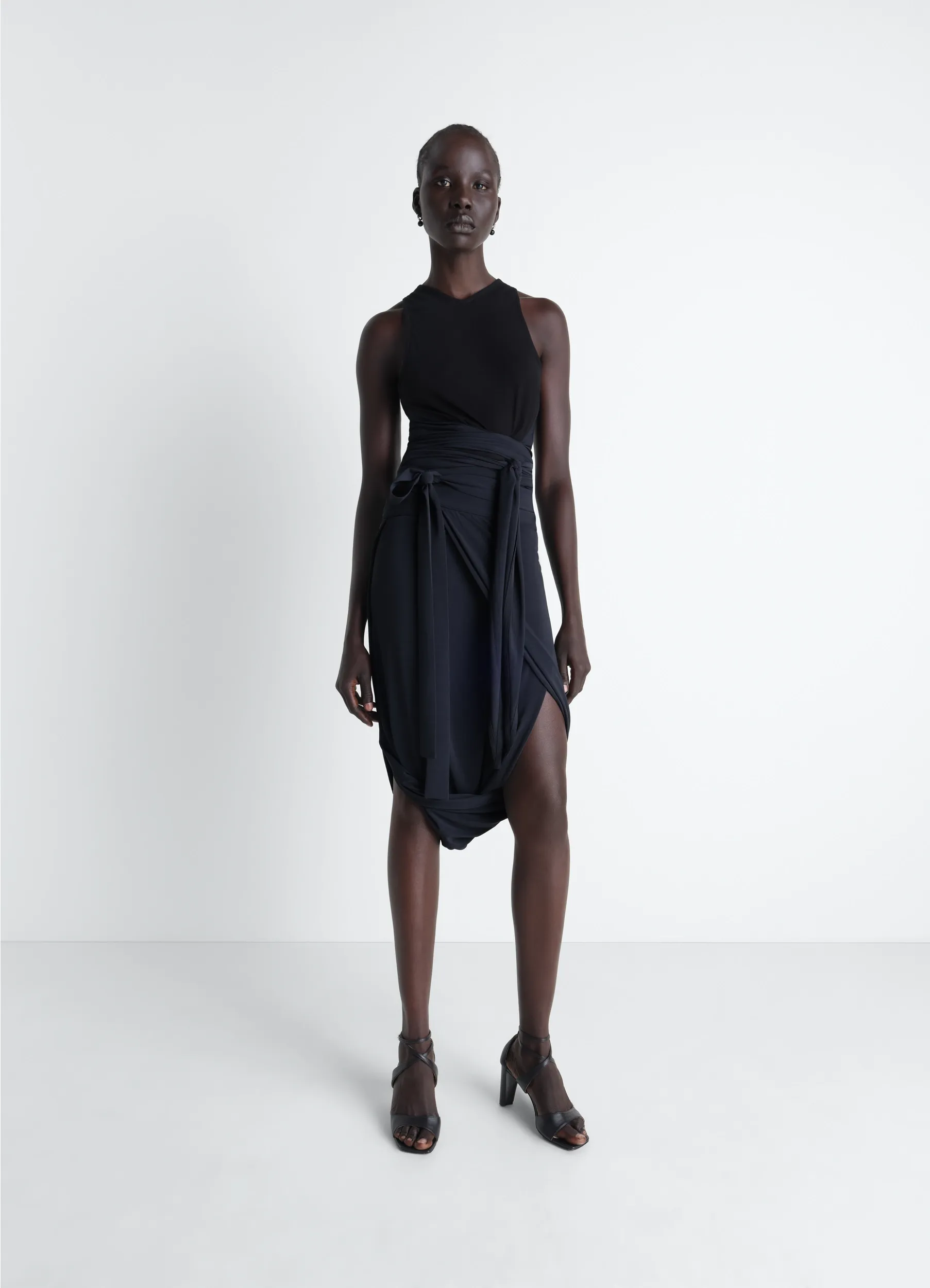 SLEEVELESS WRAP TOP IN VISCOSE CREPE JERSEY sold by Lemaire product image thumbnail 2