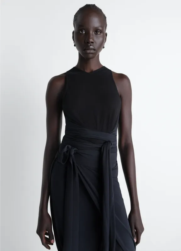 SLEEVELESS WRAP TOP IN VISCOSE CREPE JERSEY made by Lemaire