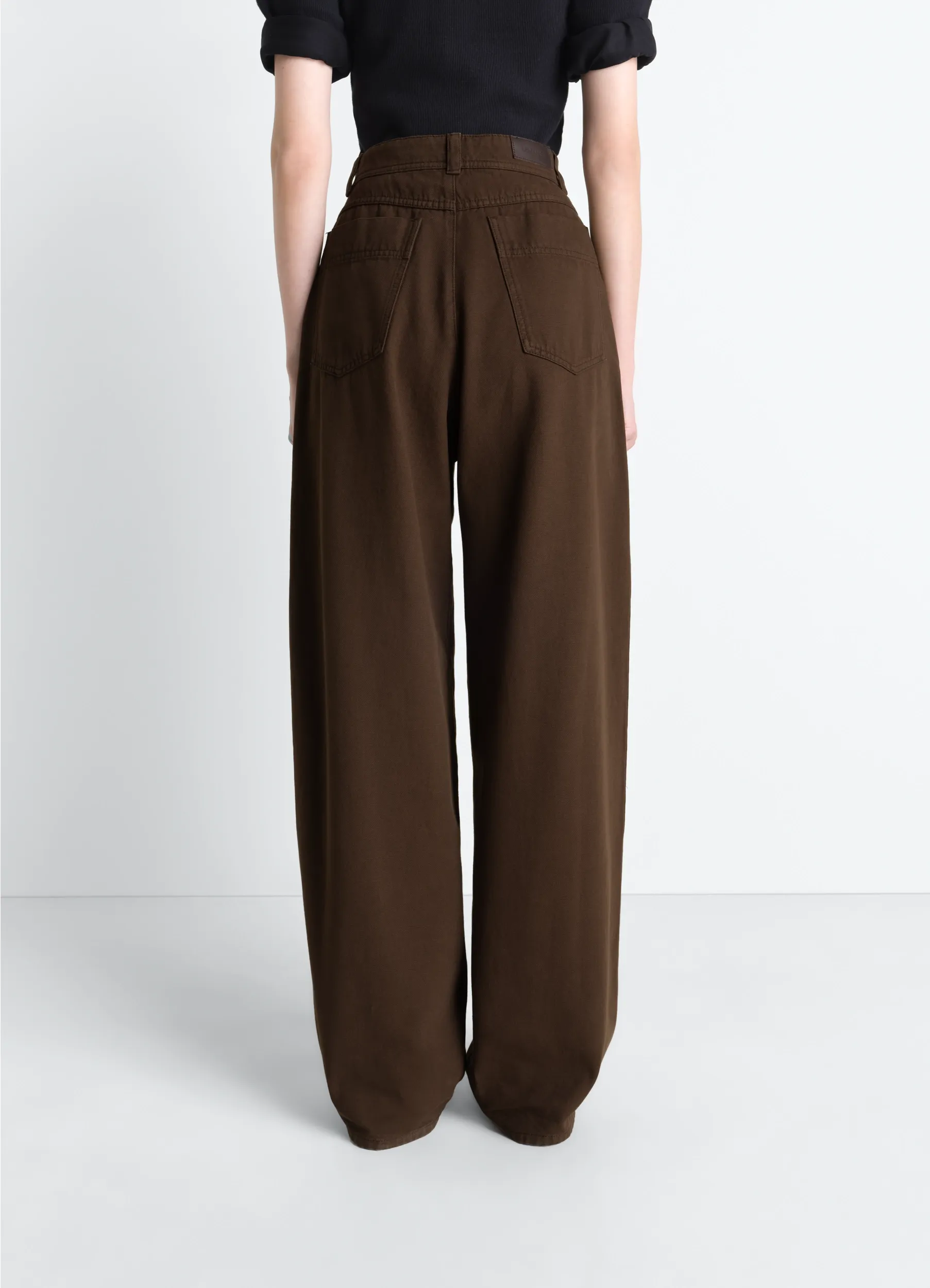 LARGE PANTS IN DYED BROKEN TWILL sold by Lemaire product image thumbnail 4