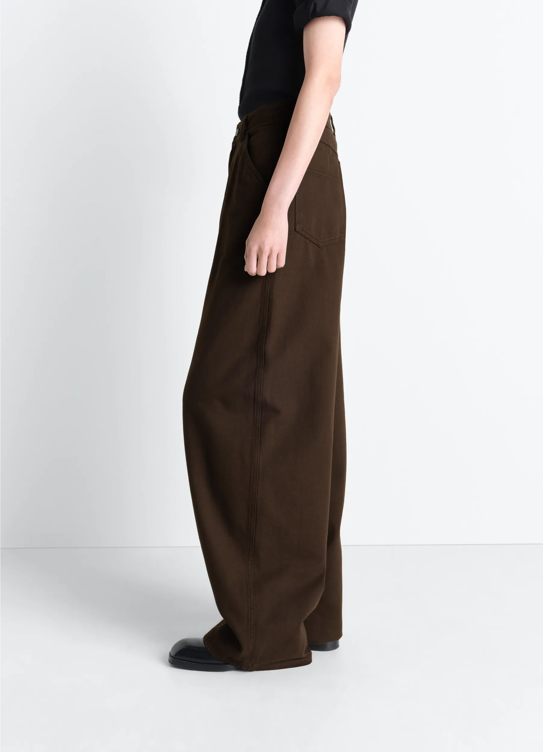 LARGE PANTS IN DYED BROKEN TWILL sold by Lemaire product image thumbnail 3
