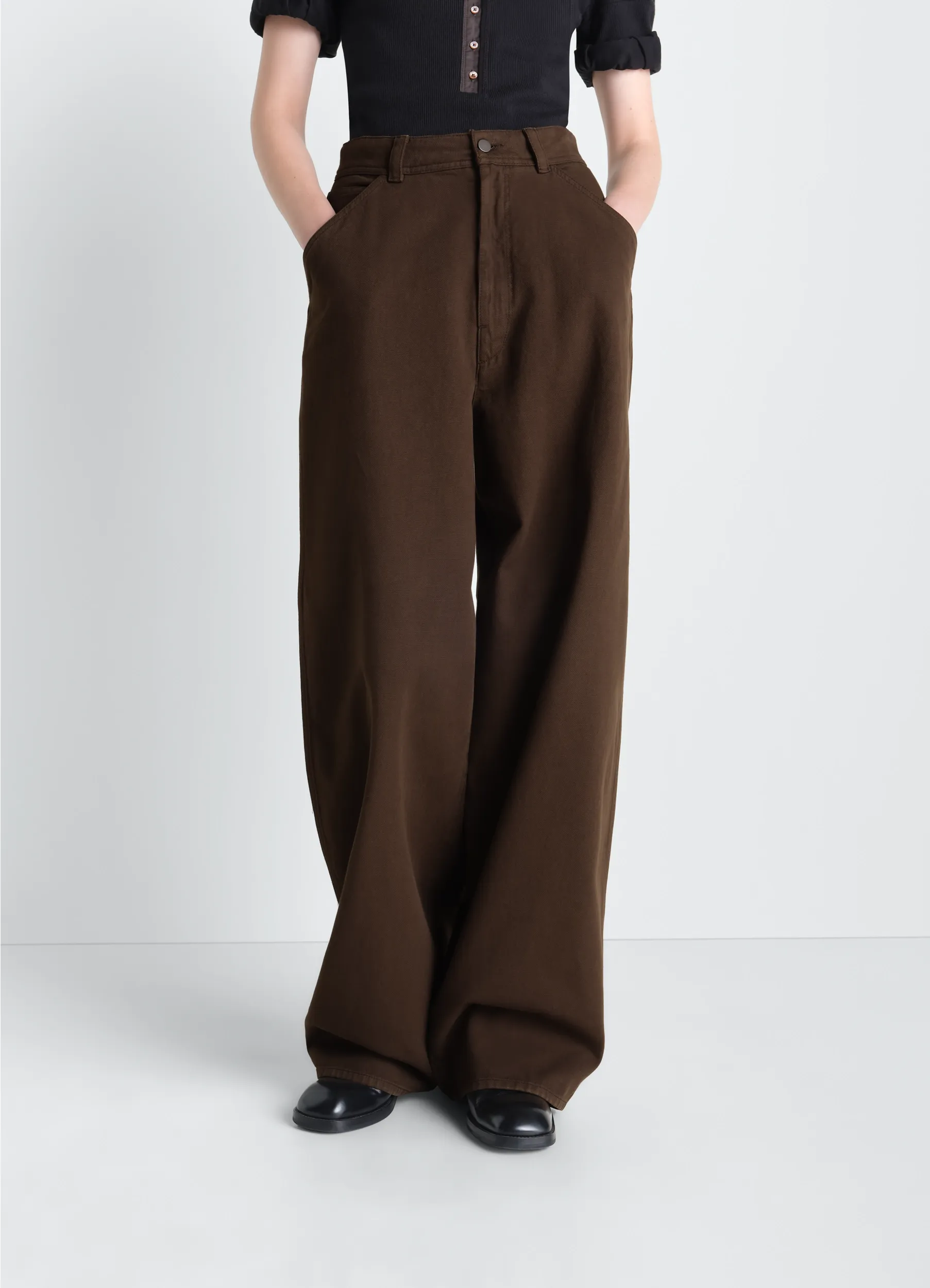 LARGE PANTS IN DYED BROKEN TWILL sold by Lemaire product image thumbnail 2