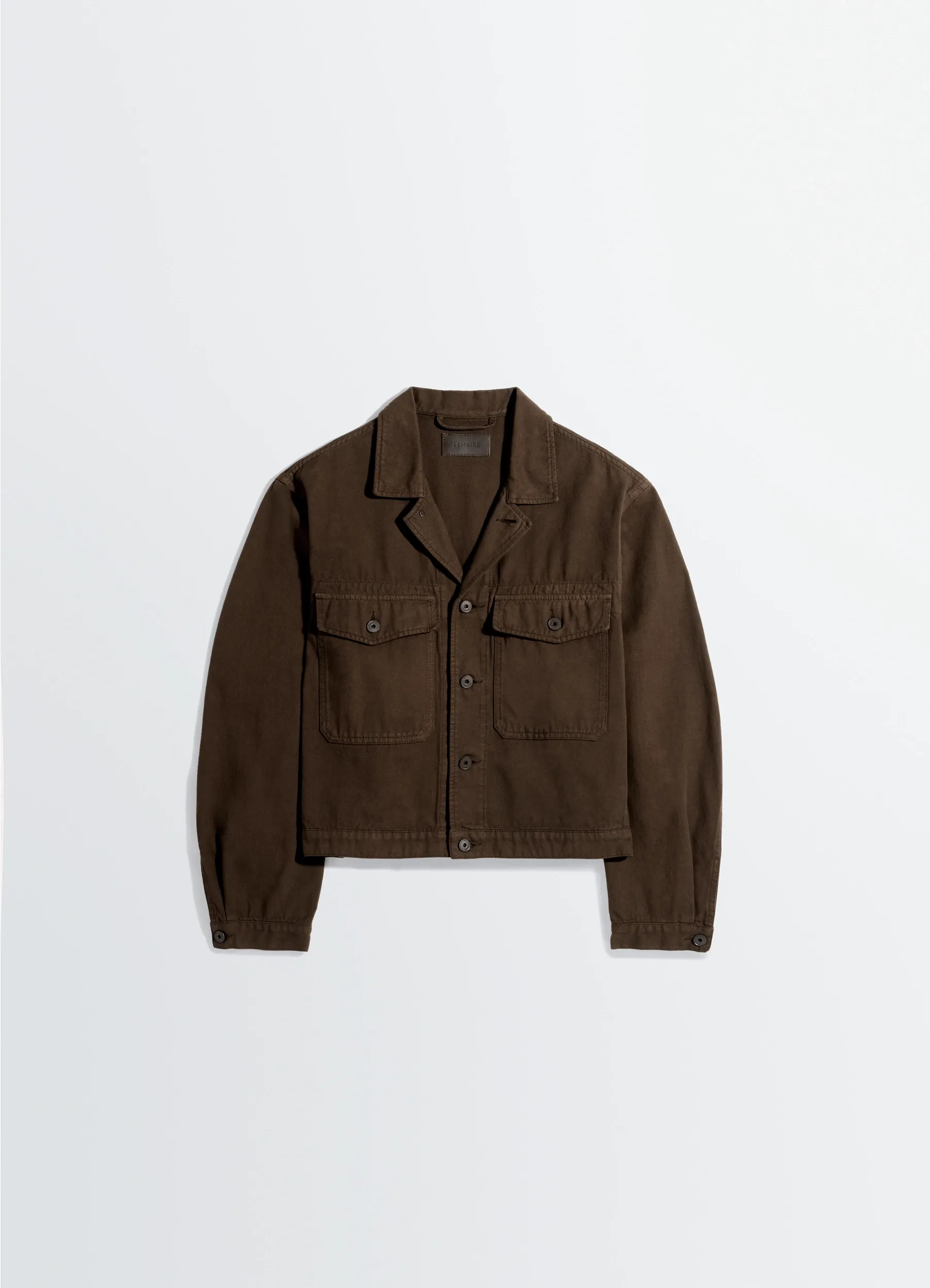 TRUCKER JACKET IN DYED BROKEN TWILL sold by Lemaire product image thumbnail 4