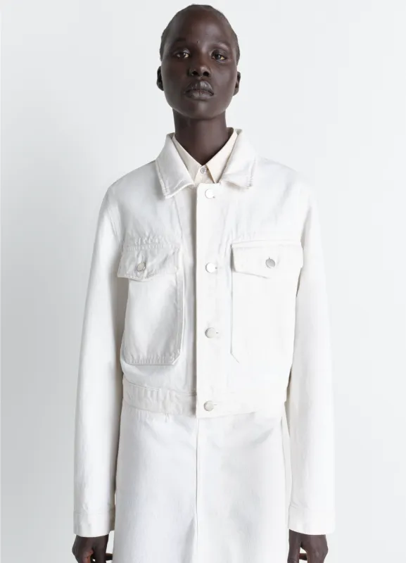 CROPPED BLOUSON IN DENIM sold by Lemaire
