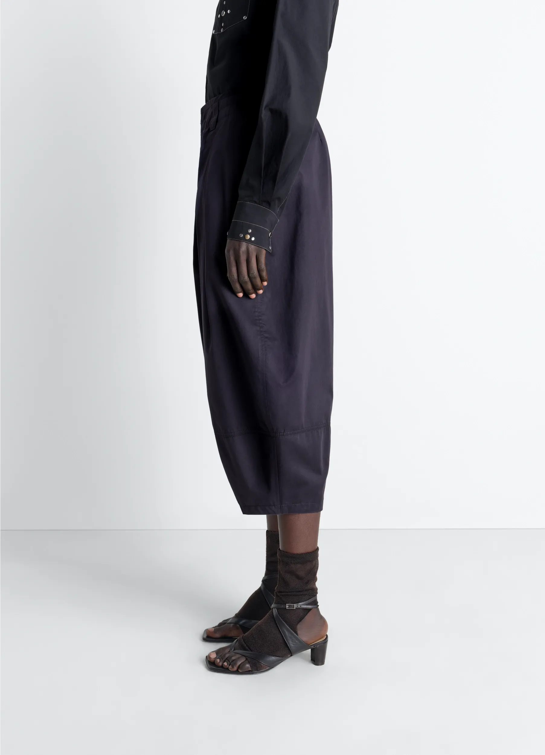 VOLUME BERMUDAS IN COTTON SATIN sold by Lemaire product image thumbnail 3