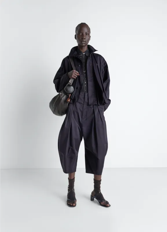VOLUME BERMUDAS IN COTTON SATIN made by Lemaire
