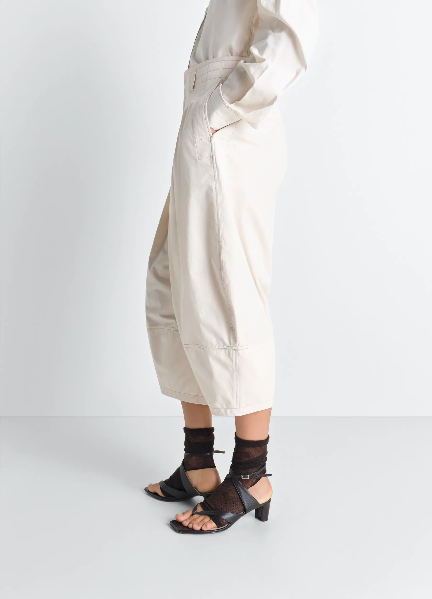 VOLUME BERMUDAS IN COTTON SATIN sold by Lemaire product image thumbnail 4