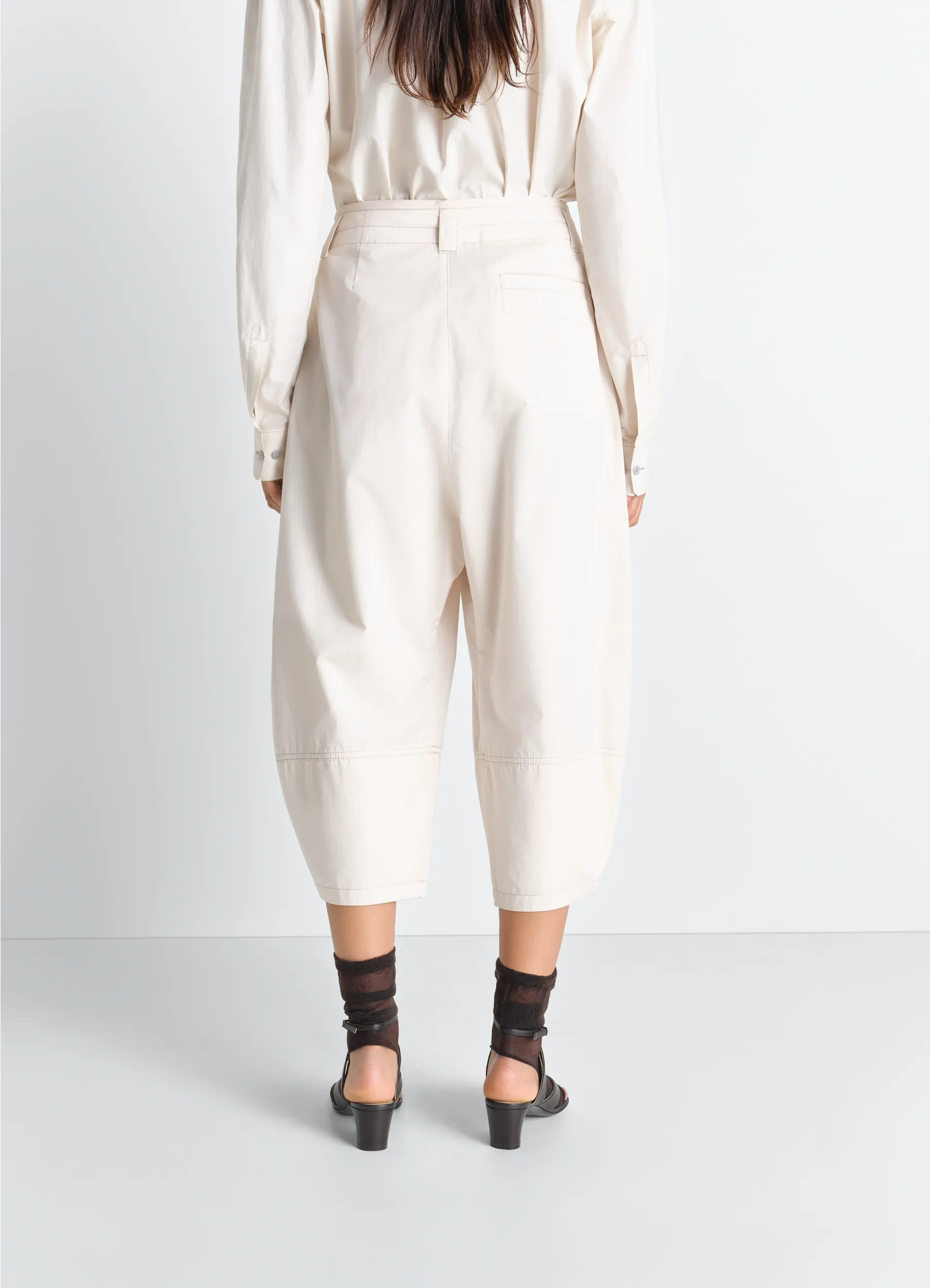 VOLUME BERMUDAS IN COTTON SATIN sold by Lemaire product image thumbnail 5