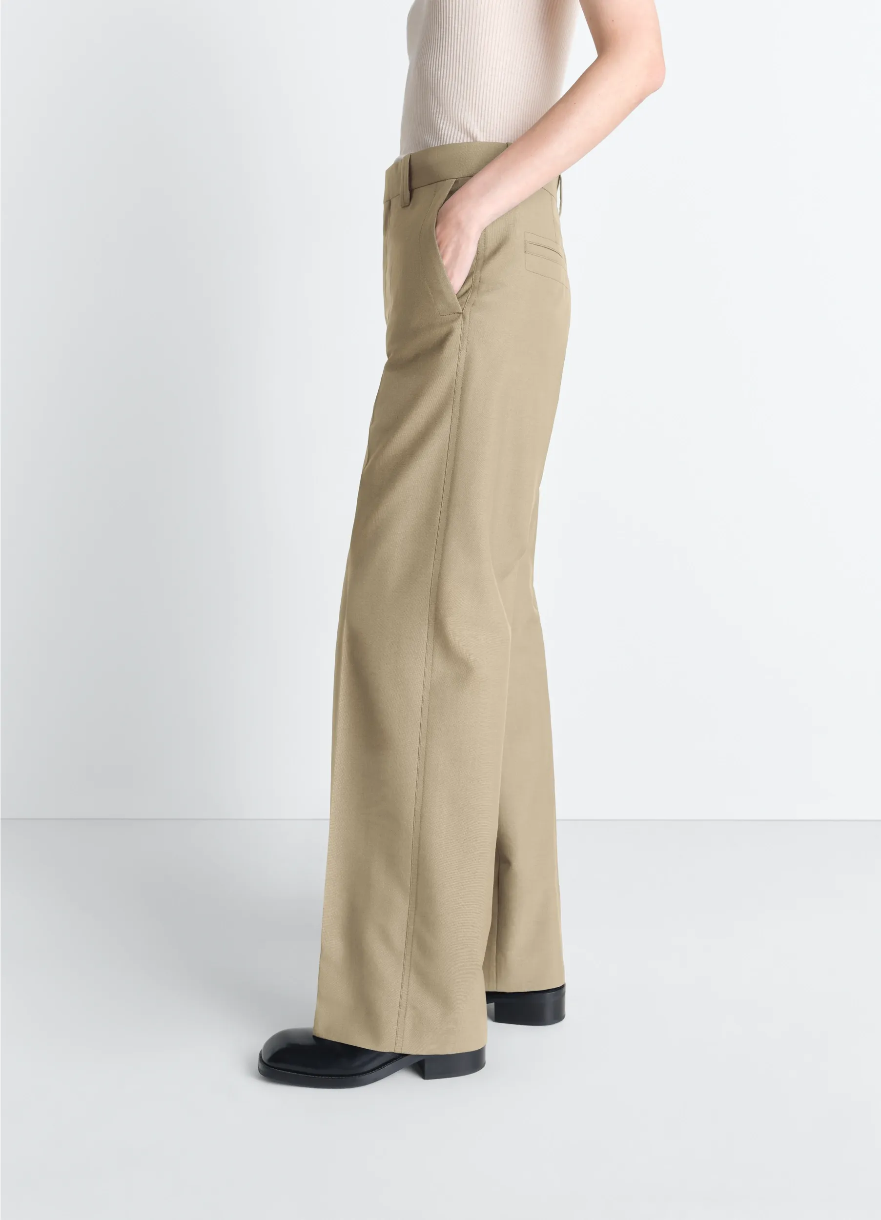 STRAIGHT TAILORED PANTS IN POLYWOOL sold by Lemaire product image thumbnail 4