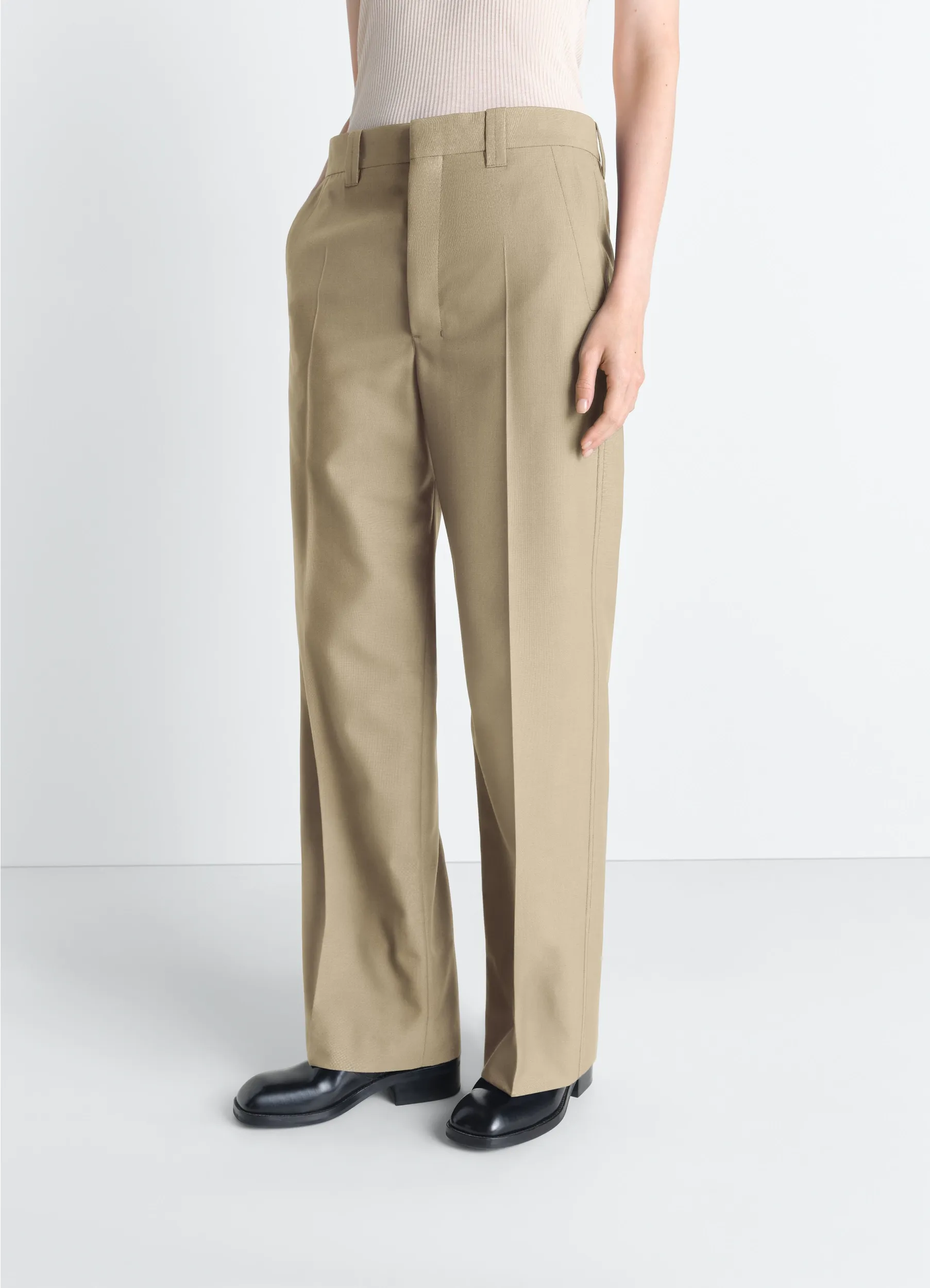 STRAIGHT TAILORED PANTS IN POLYWOOL sold by Lemaire product image thumbnail 2