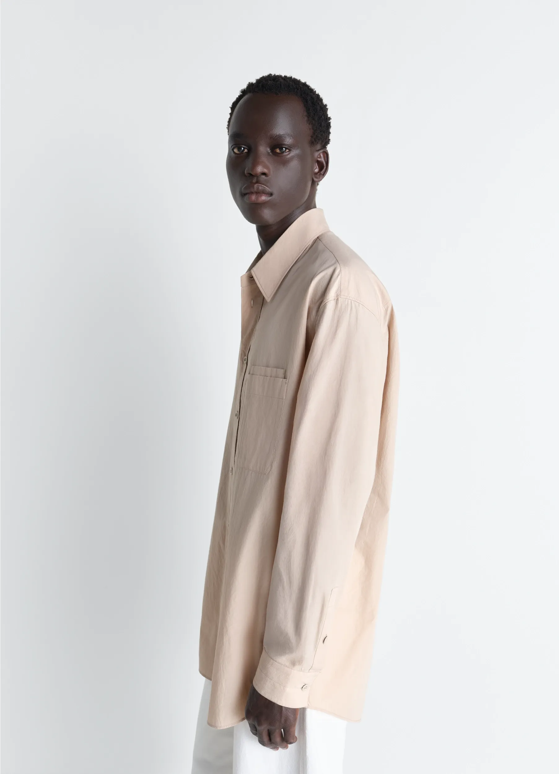 TWO POCKET SHIRT IN CREPE COTTON sold by Lemaire product image thumbnail 3